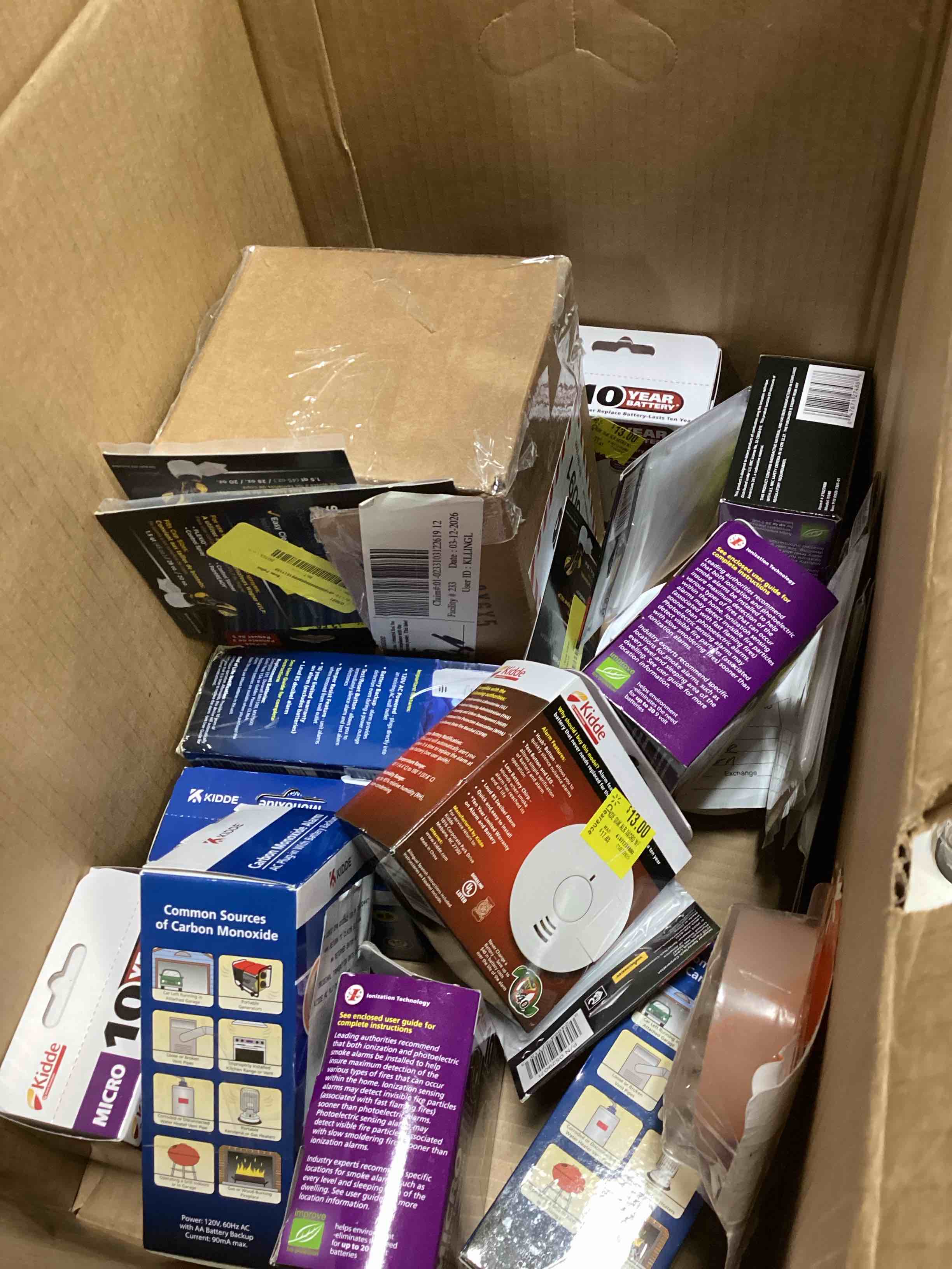 Condition photo showing As Is for assorted home improvement lot (small tools, screw, home accessories, etc.)