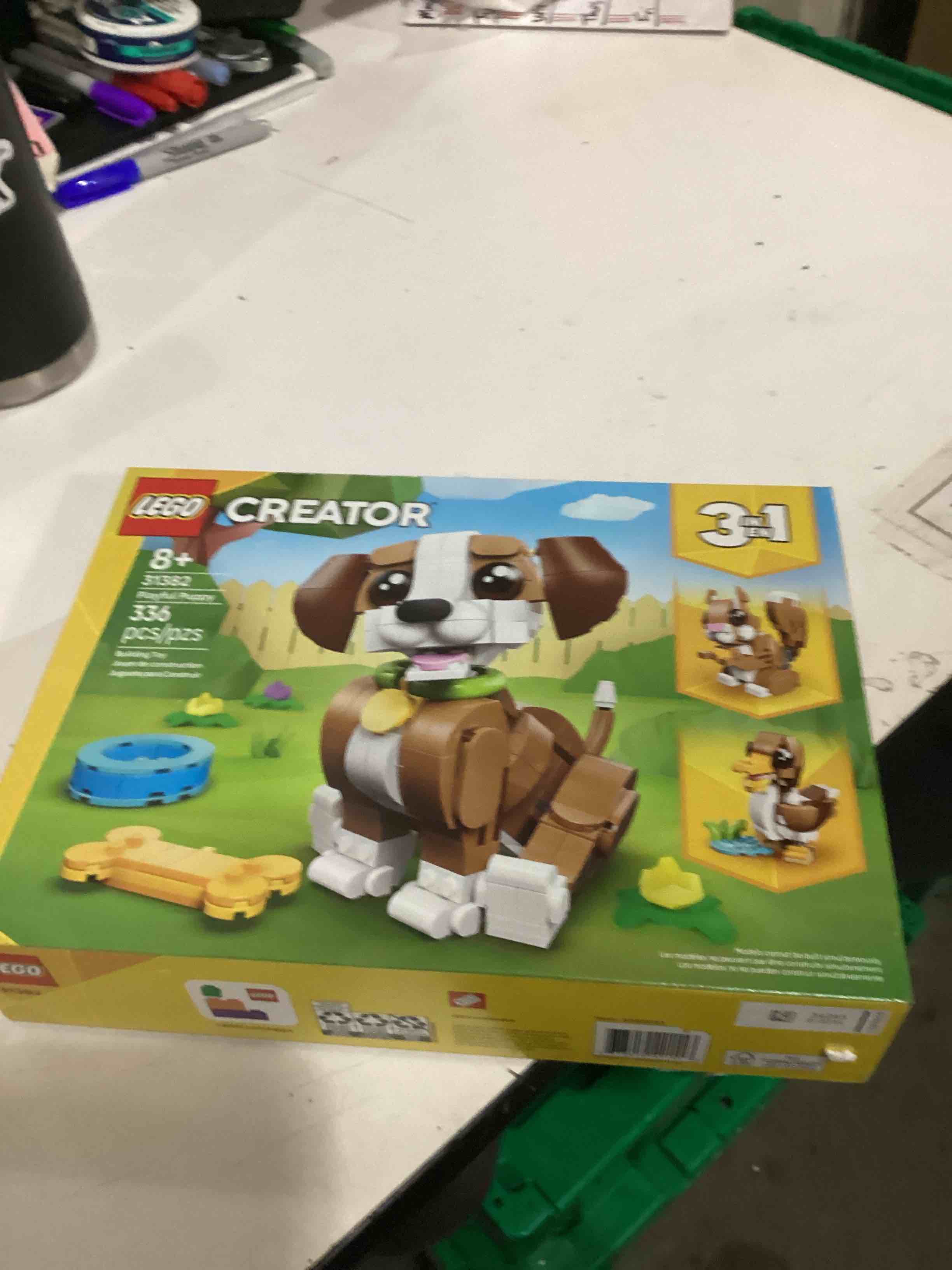lego creator 3 in 1 cute animals: playful puppy dog building toy