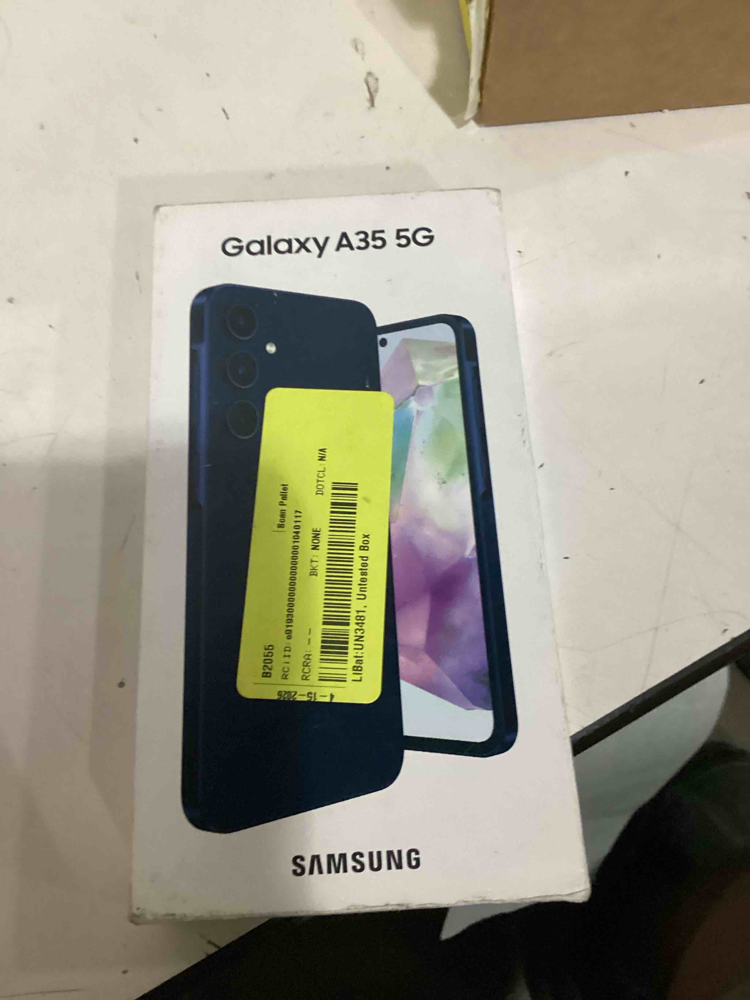 samsung galaxy a35 5g (renewed) ***working condition verified. no network or connectivity tests were performed. bidder be advised ***