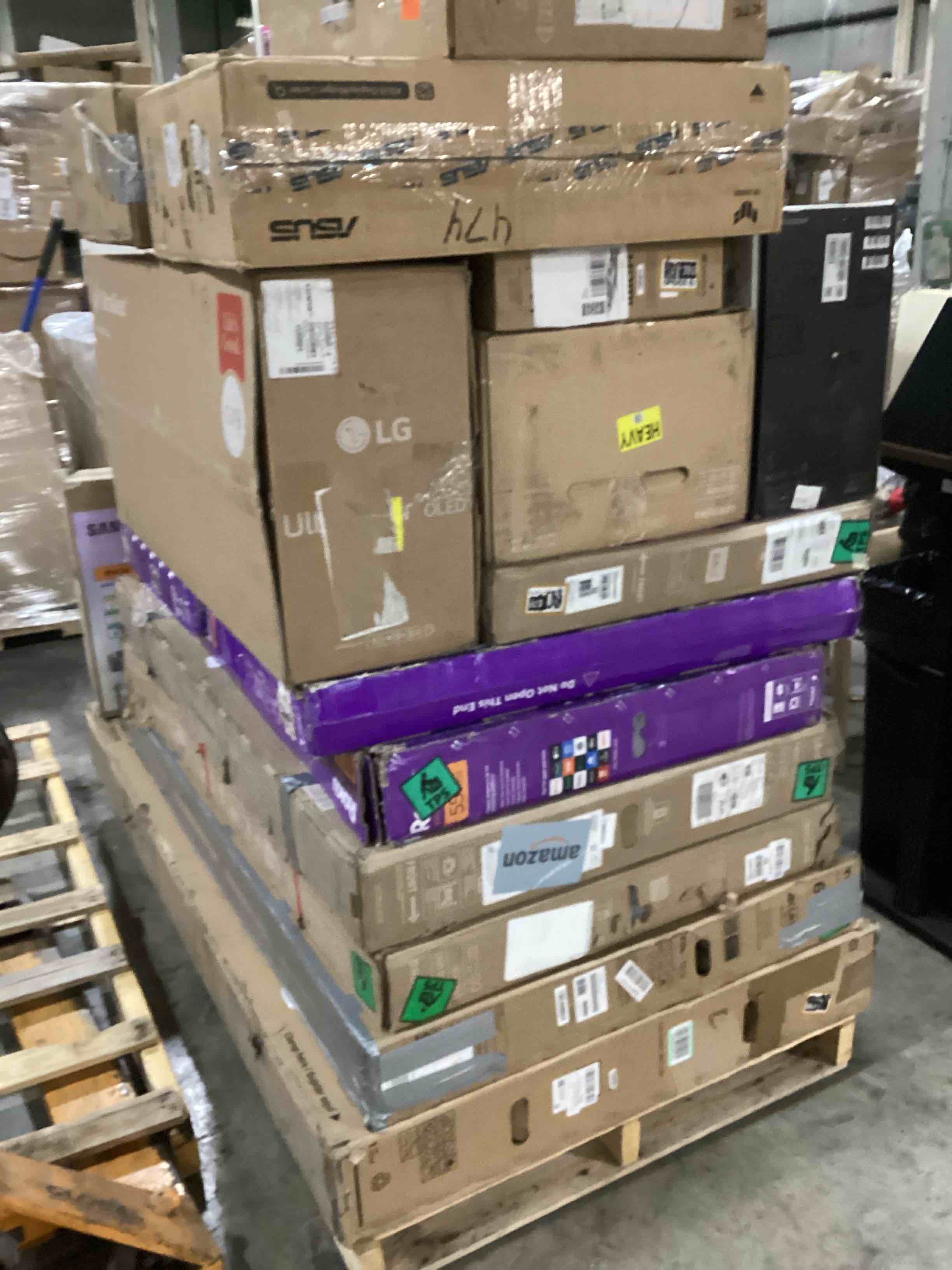 assortment of defective electronics for parts 