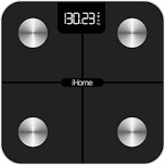 ihome smart wi-fi digital battery powered bathroom scale, body weight & bmi, 397 lbs with fit+ personal coach app, fsa and hsa eligible, black
