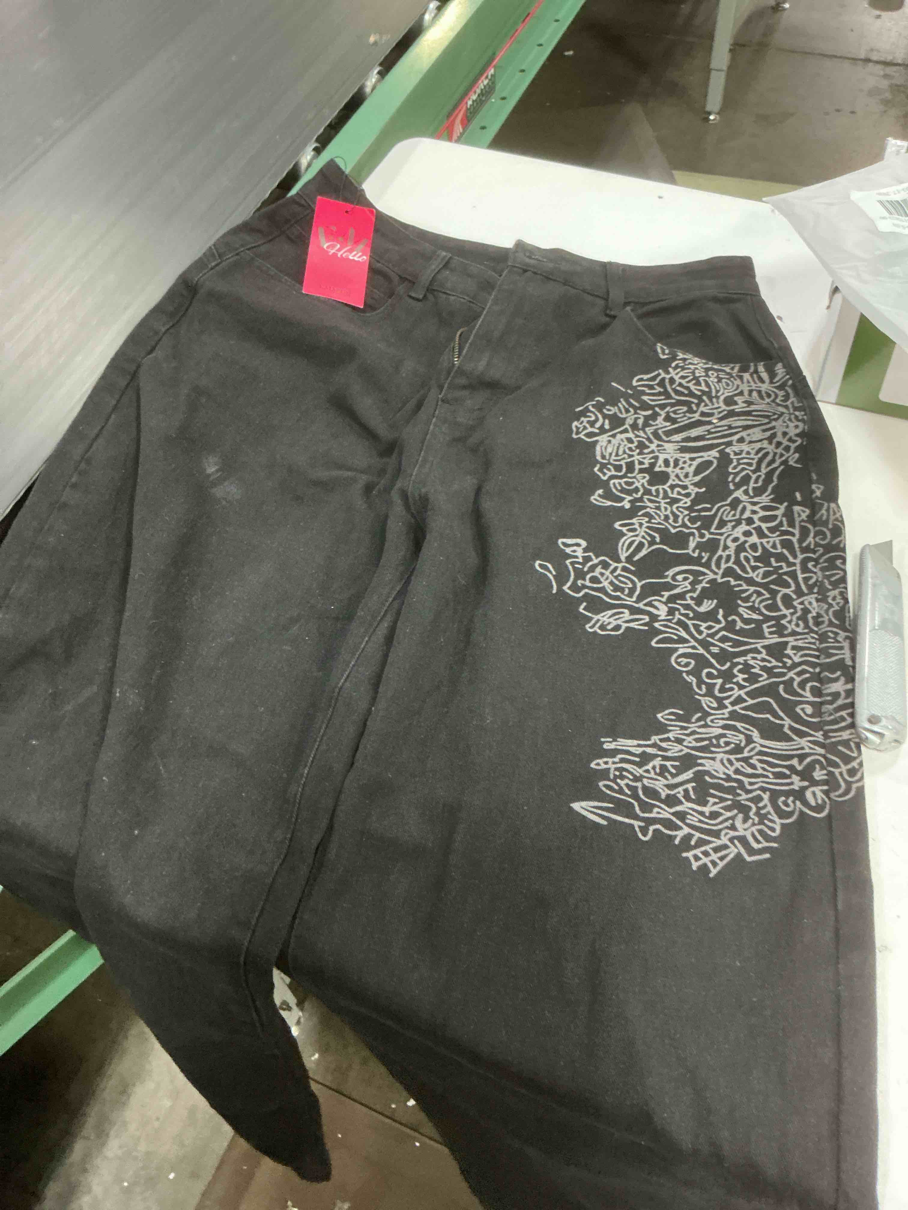 Condition photo showing Good Condition for ((size xl))emmiol women boyfriends hip hop 90s vintage baggy jeans loose denim pants mid-low waist jeans