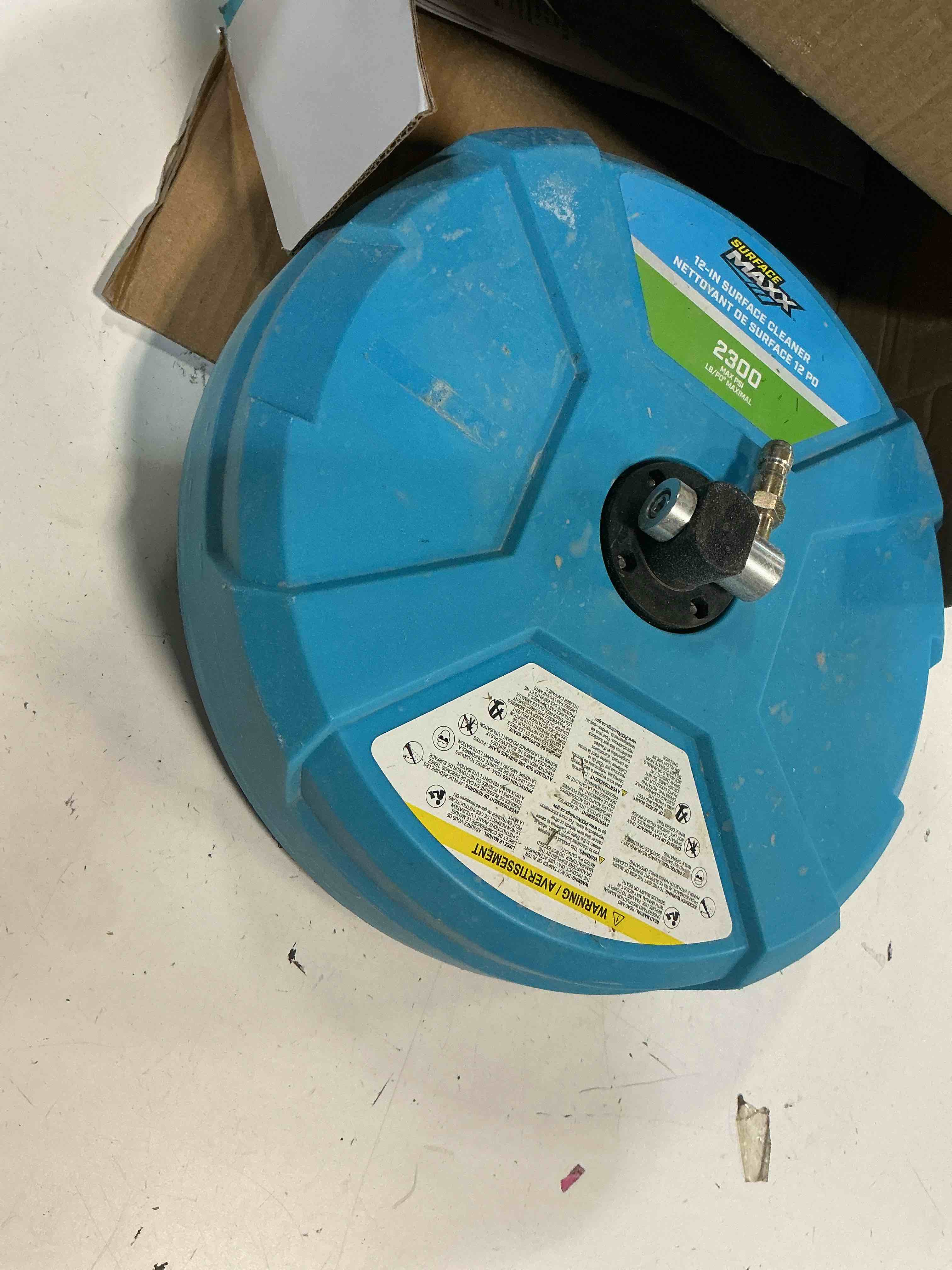 Condition photo showing As Is for surfacemaxx rotatic surface cleaning sgy-pwa201