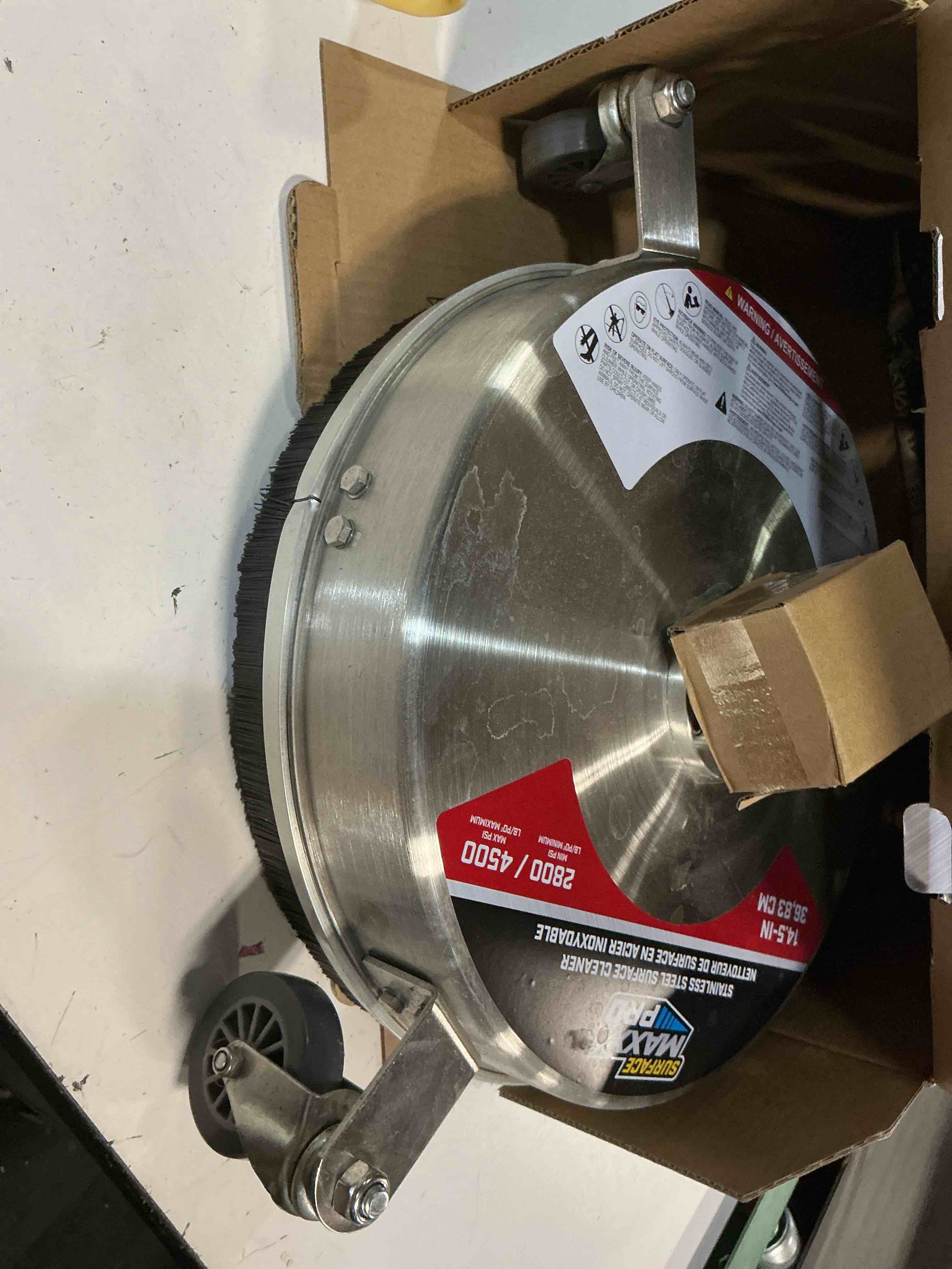 Condition photo showing Good Condition for new-surface maxx 14.5" 4500 psi rotating surface cleaner for gas pressure washer