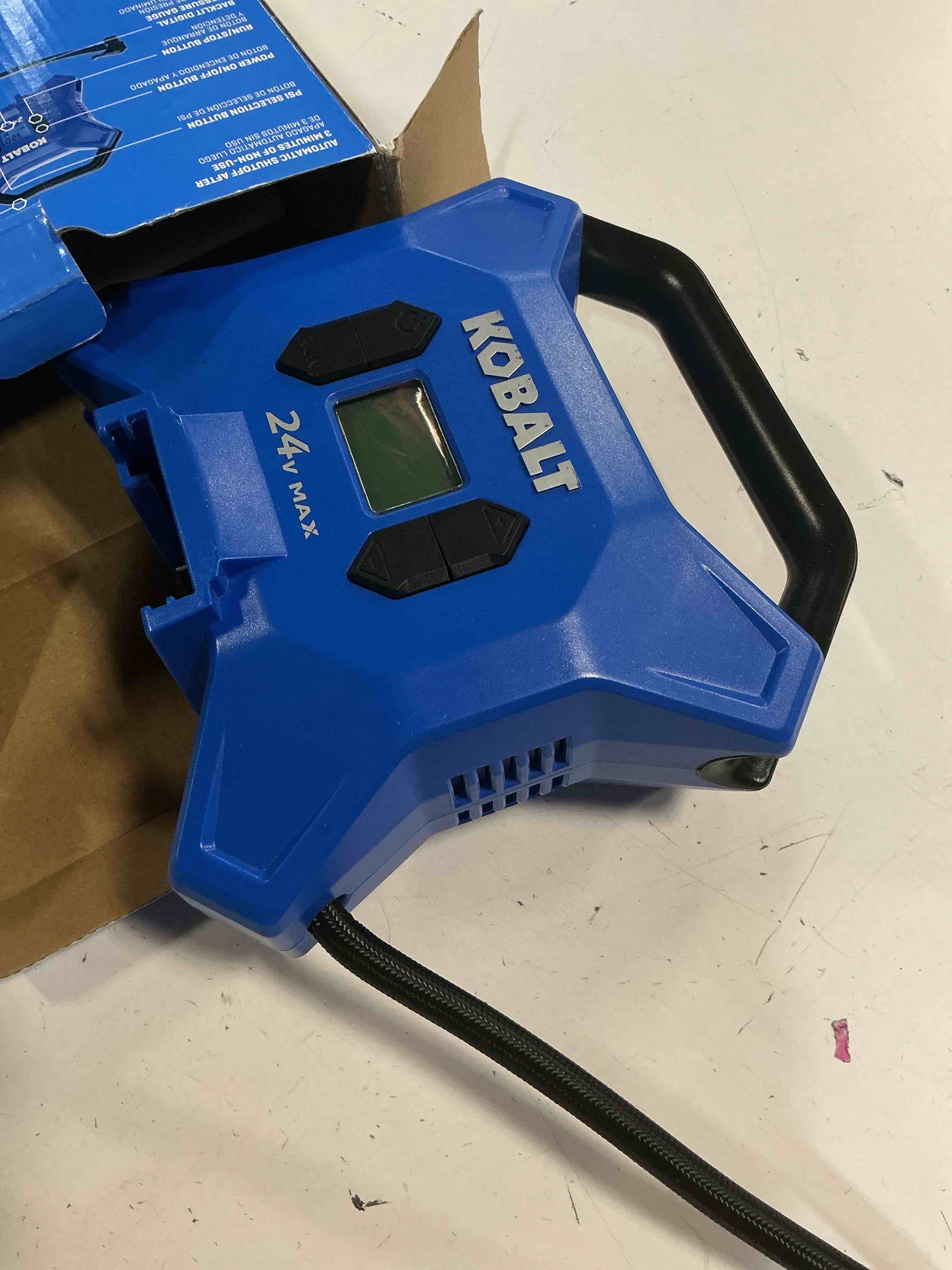 Condition photo showing Good Condition for kobalt 24 volt cordless high pressure inflator 24-volt lithium ion (li-ion) air inflator (power source: battery)