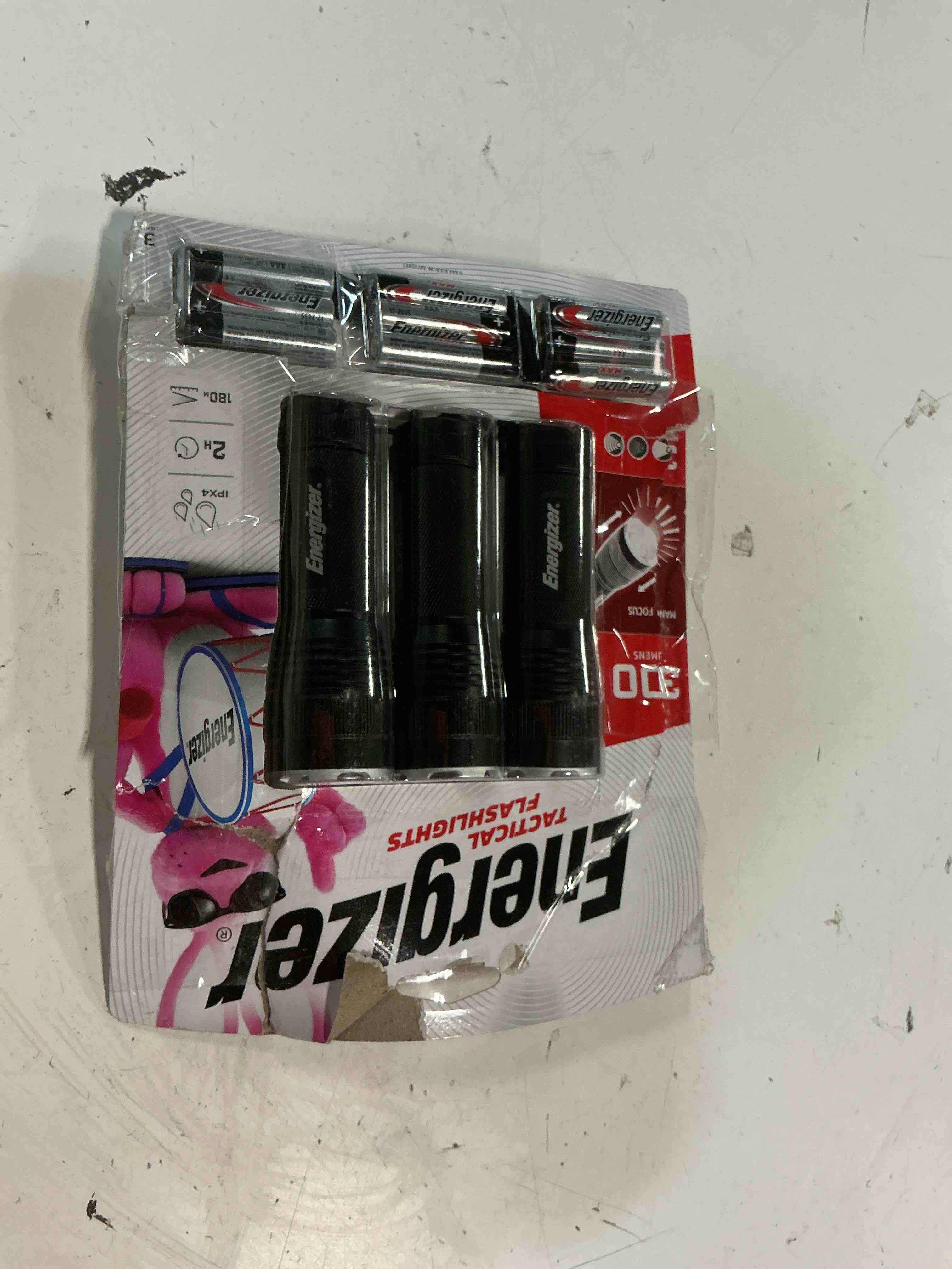 Condition photo showing Good Condition for energizer t-300 led flashlights (3-pack), bright flash light for tactical edc, camping, and emergencies (batteries included)