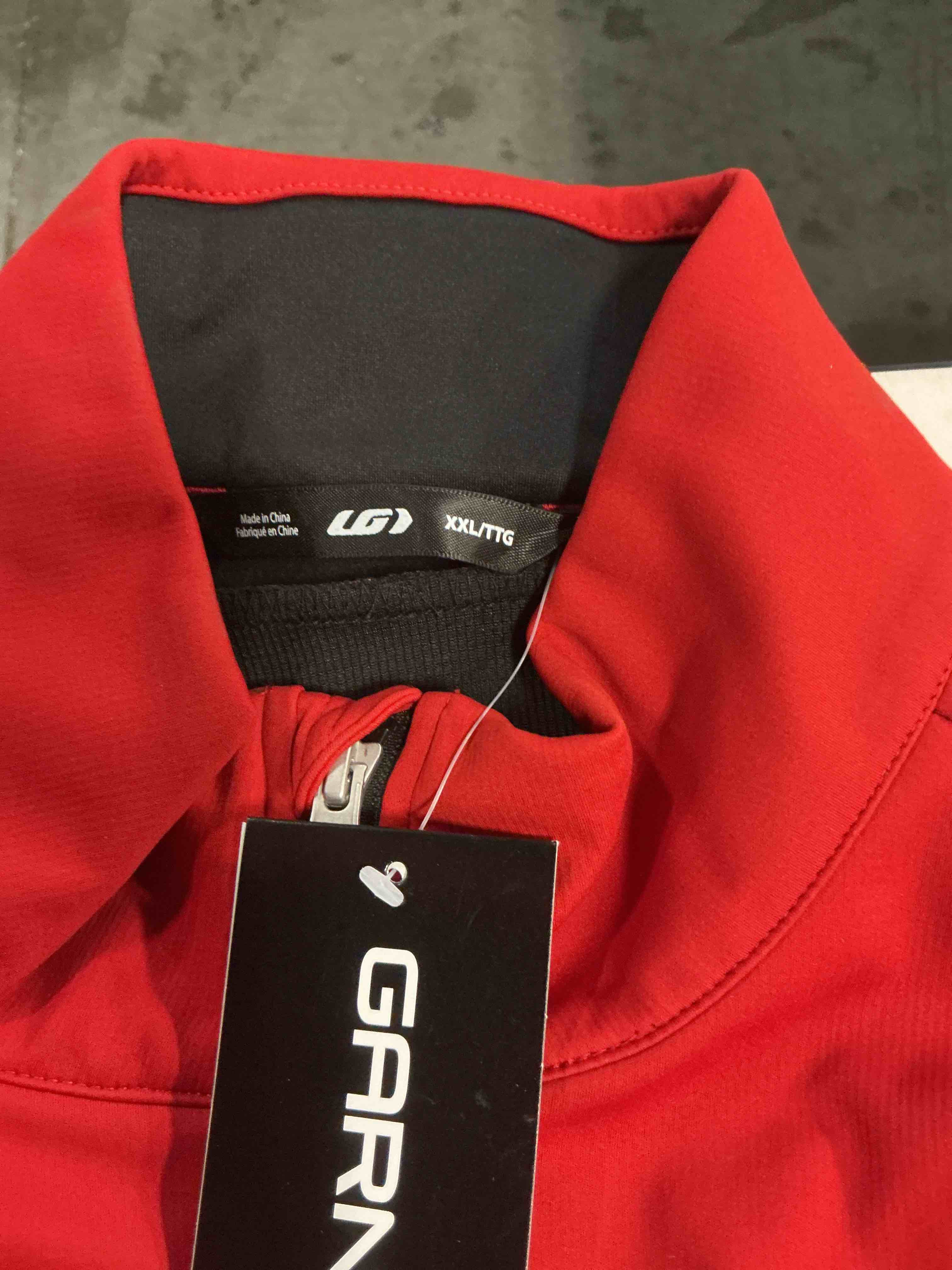 Condition photo showing As Is for remco jacket xxl red and black 