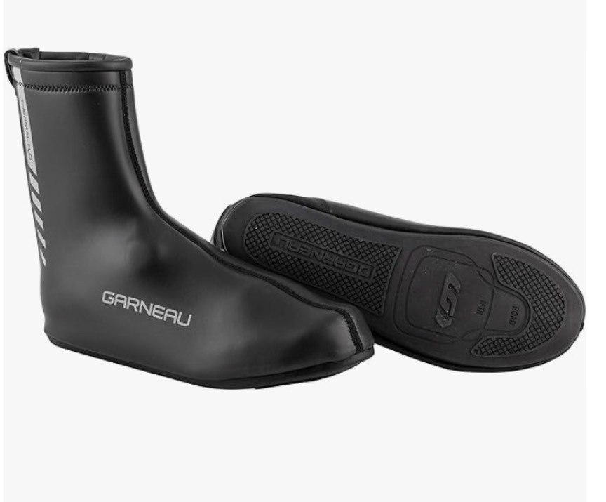 louis garneau, thermal h2o shoe cover, black, m