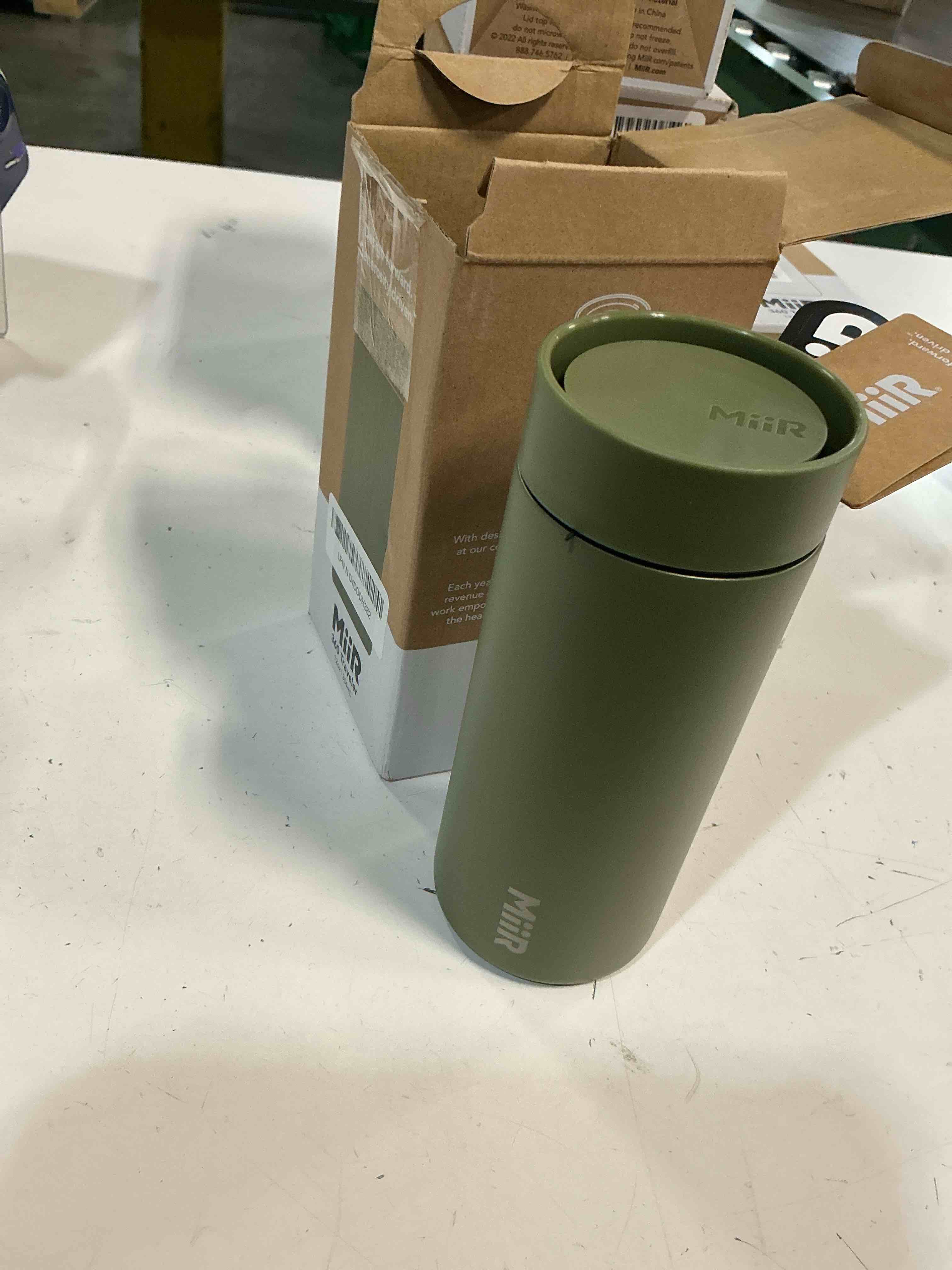 Condition photo showing New/Like New for miir 360 traveler, stainless steel double-wall vacuum insulated tumbler - leakproof 360 lid for easy sipping on the go; perfect for hot & cold drinks