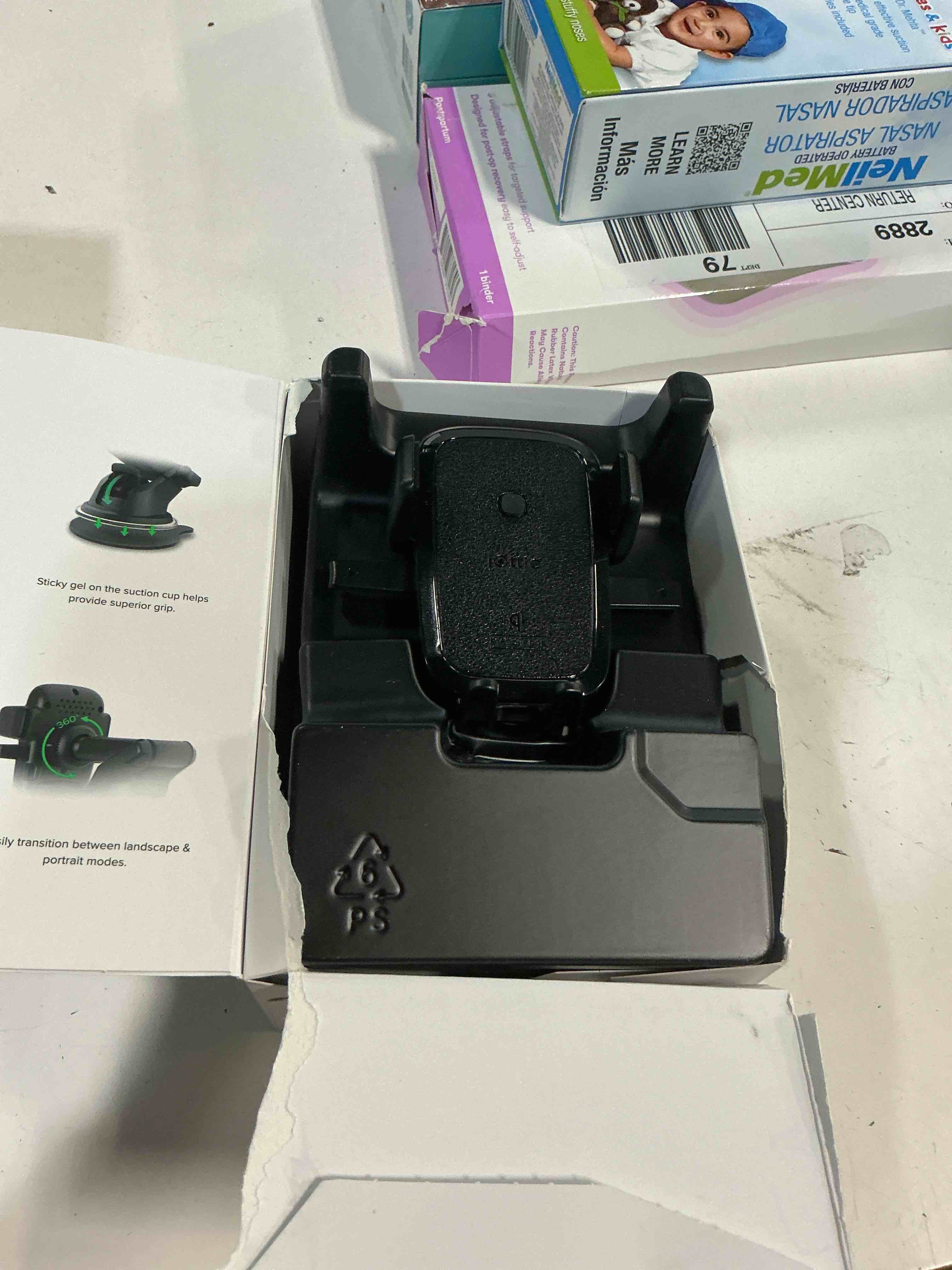 Condition photo showing Good Condition for iottie easy one touch wireless mini dashboard & windshield mount black plastic
