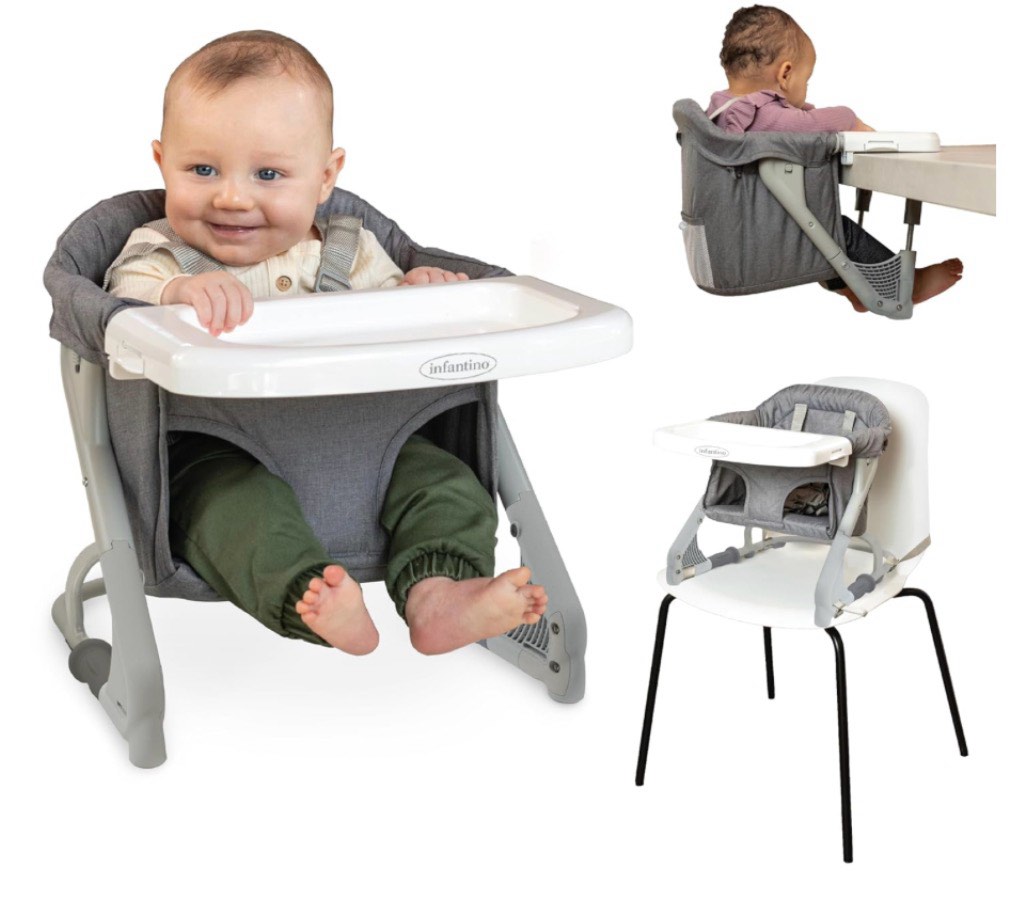 infantino the ultimate travel booster - gray