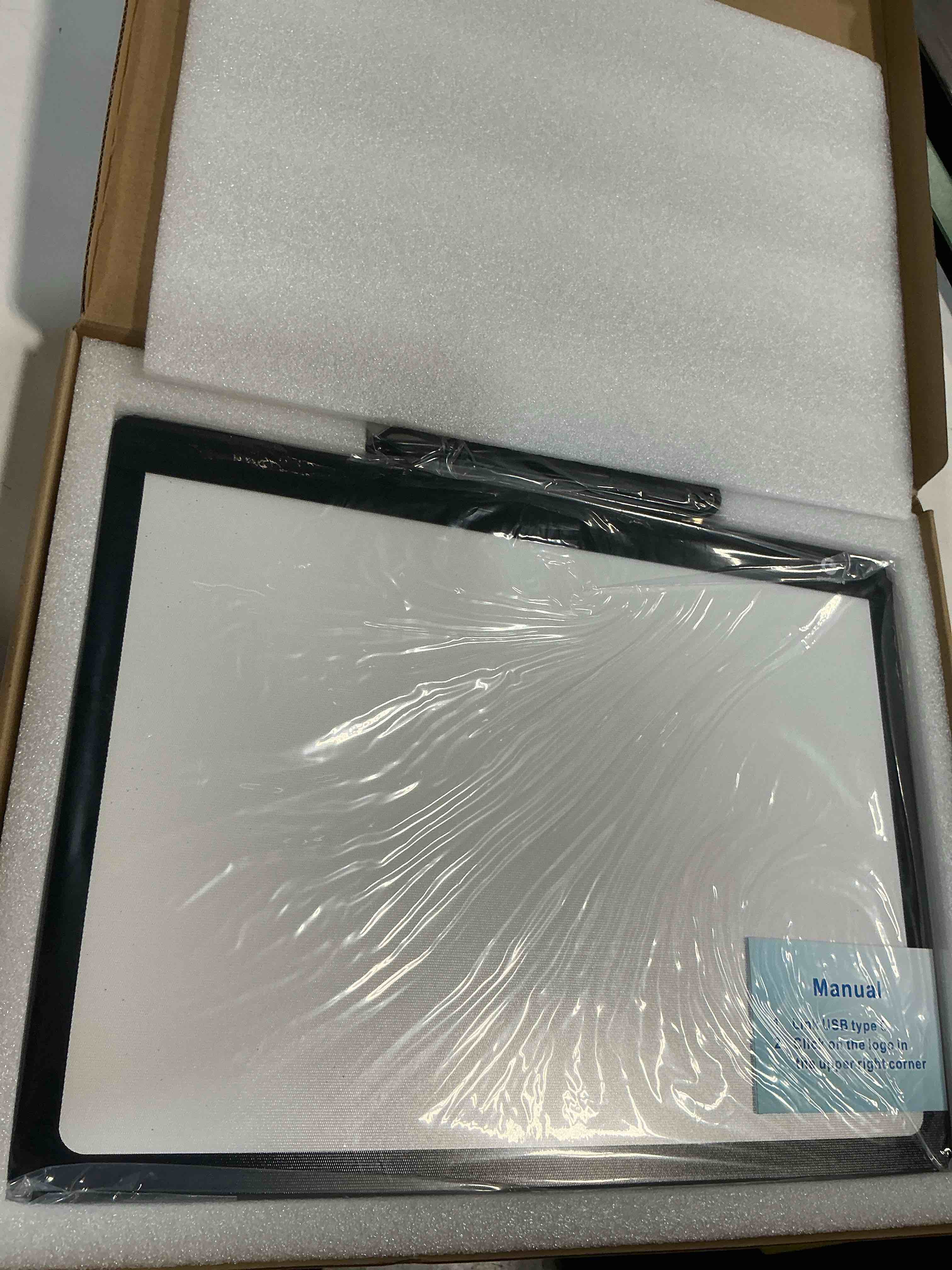 Condition photo showing New/Like New for glass gaming mouse pad with led lights,professional esport mousepad with type c port, ultra-smooth hard surface for office bedroom and gaming, large non-slip silicone base?11.8" x 15.7"?