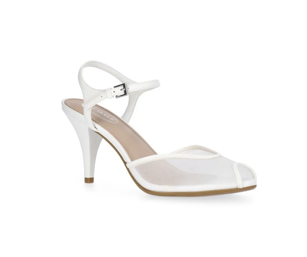 nu scoop women's mesh peep toe heels with ankle strap ( 8 )