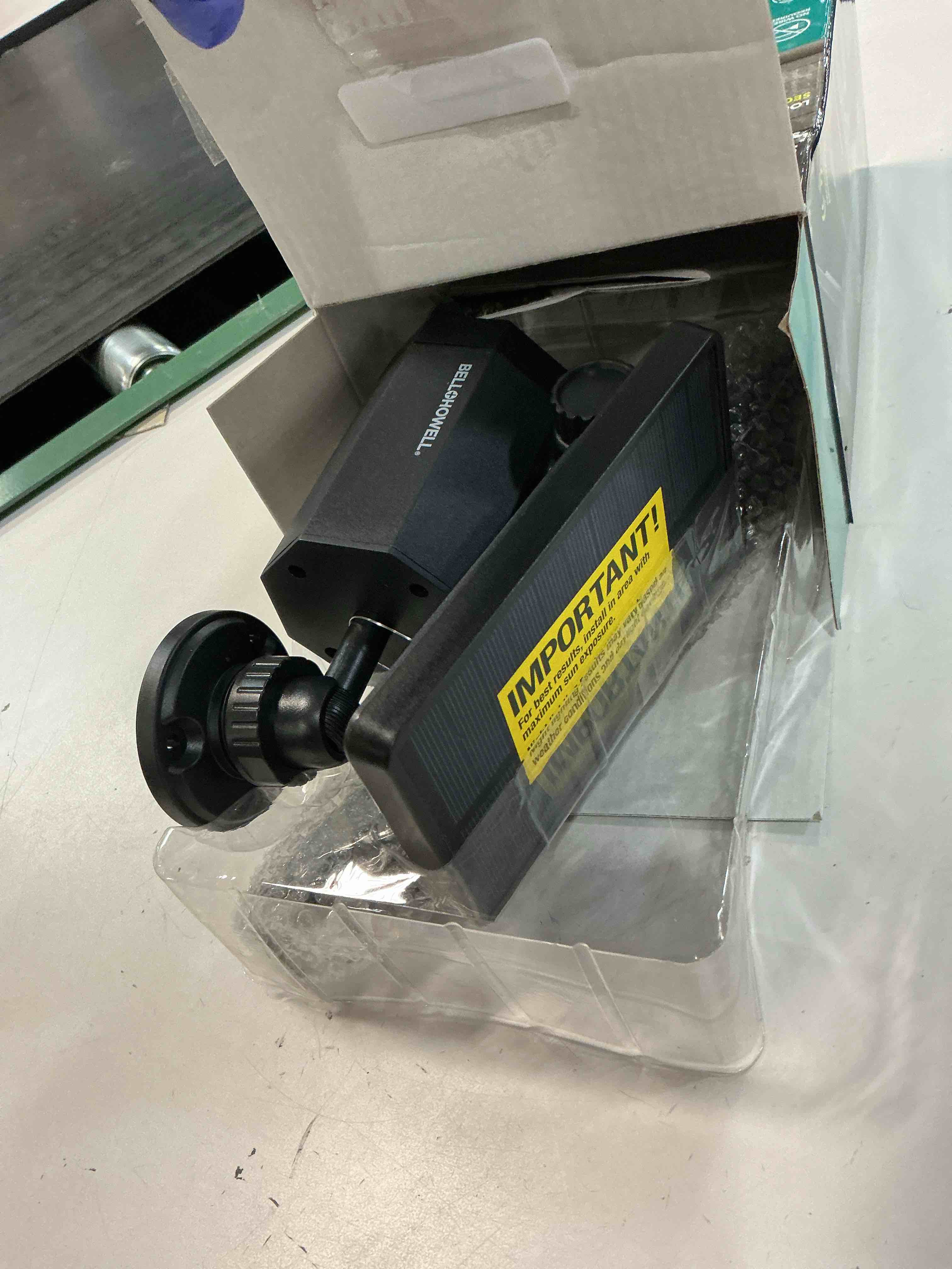 Condition photo showing Good Condition for bell + howell bionic spotlight  25 ft. motion sensor  solar sun panels  outdoor lighting- black