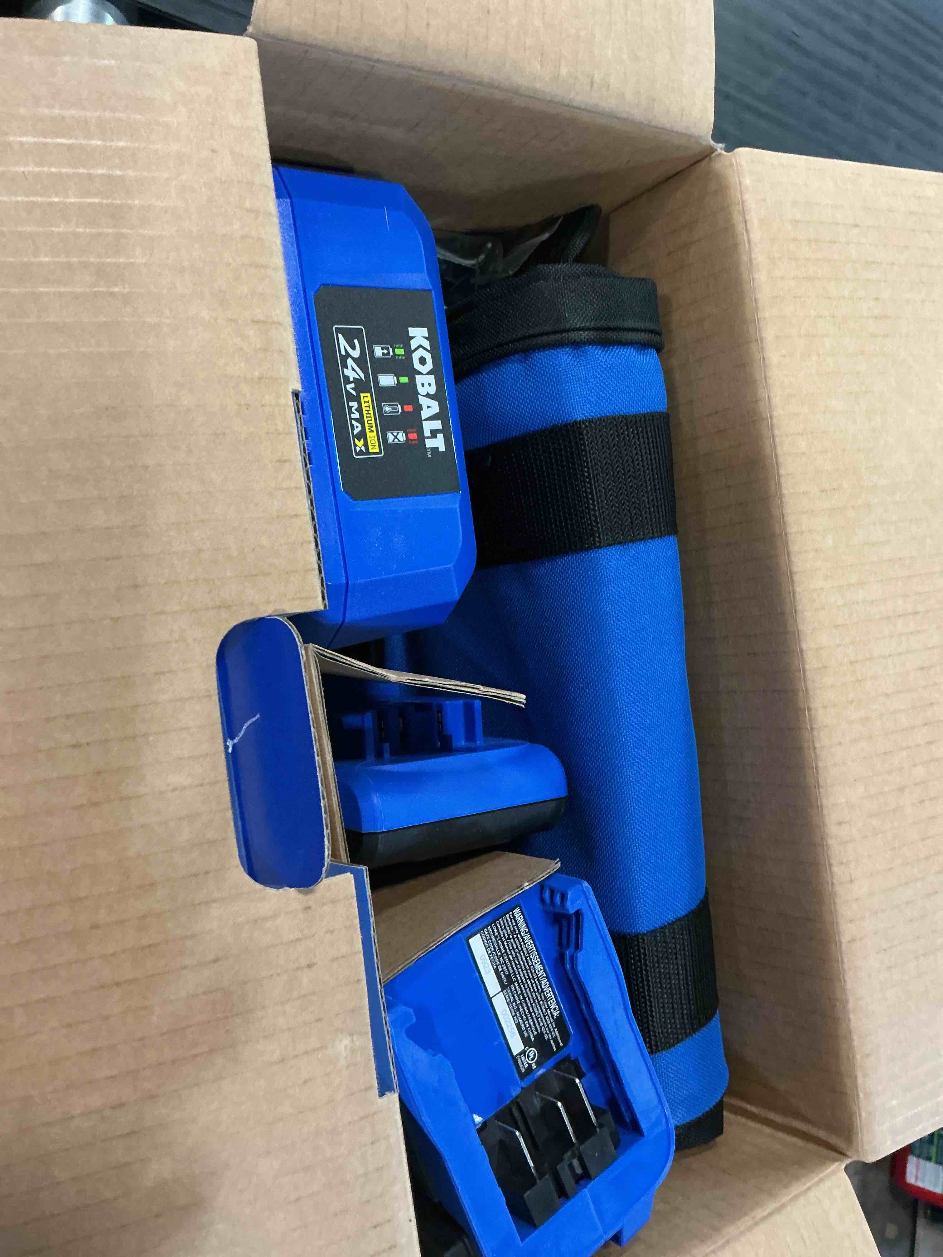 Condition photo showing Good Condition for kobalt 24-volt 1/2-in keyless brushless cordless drill ( 1 -batteries included, and charger included )
