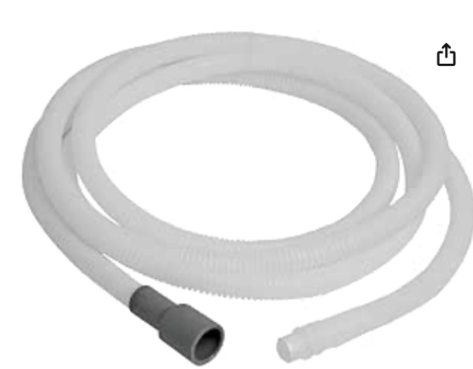 eastman 8-ft l 5/8-in o.d. inlet x 5/8-in o.d. outlet pvc dishwasher drain hose
