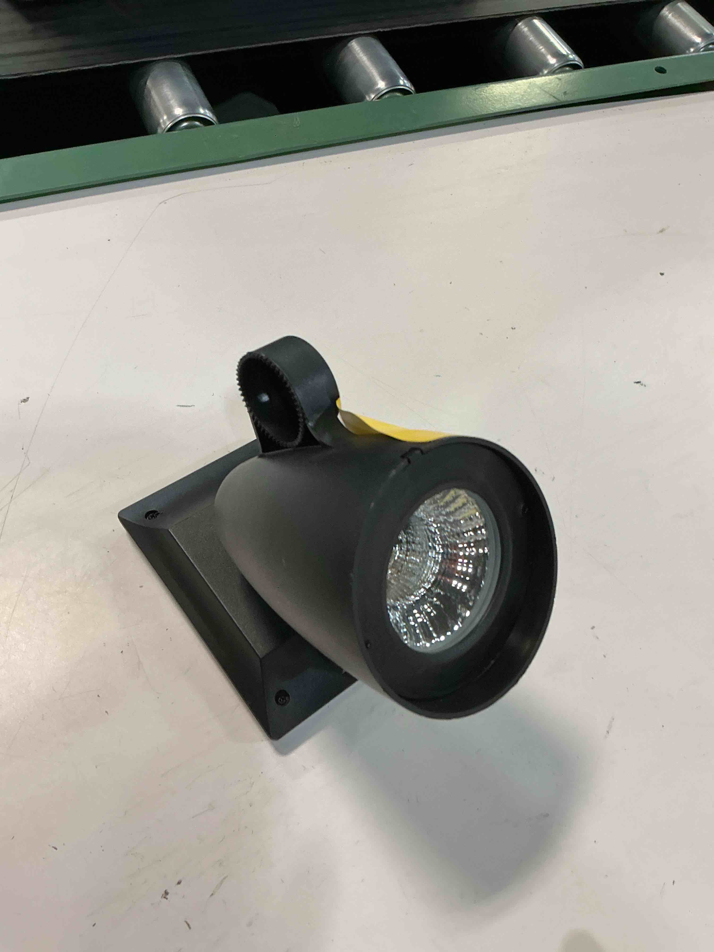 Condition photo showing As Is for harbor breeze 20 -lumens black solar led flood light ( similar 