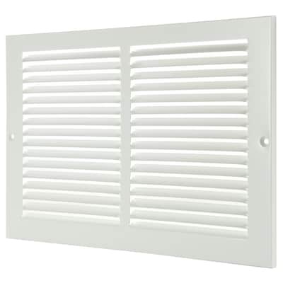 reliabilt 14-in x 8-in steel white sidewall/ceiling grille