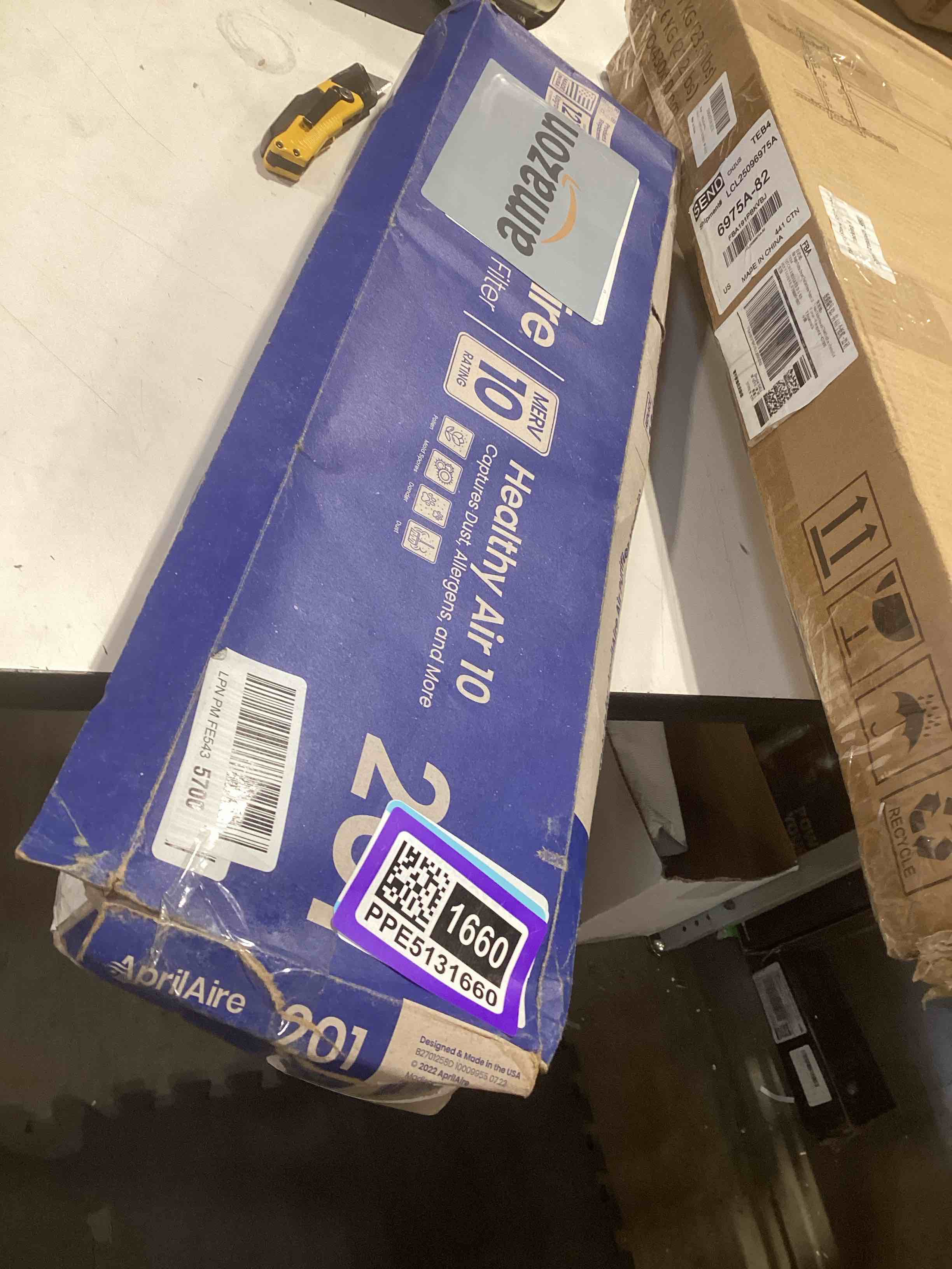 Condition photo showing As Is for aprilaire 201 replacement furnace filter for aprilaire or space-gard 2200 or 2250 whole-house air purifiers - merv 10, 20x25x6 air filter (pack of 1) air filter 20 x 25 x 6 inches (pack of 1)