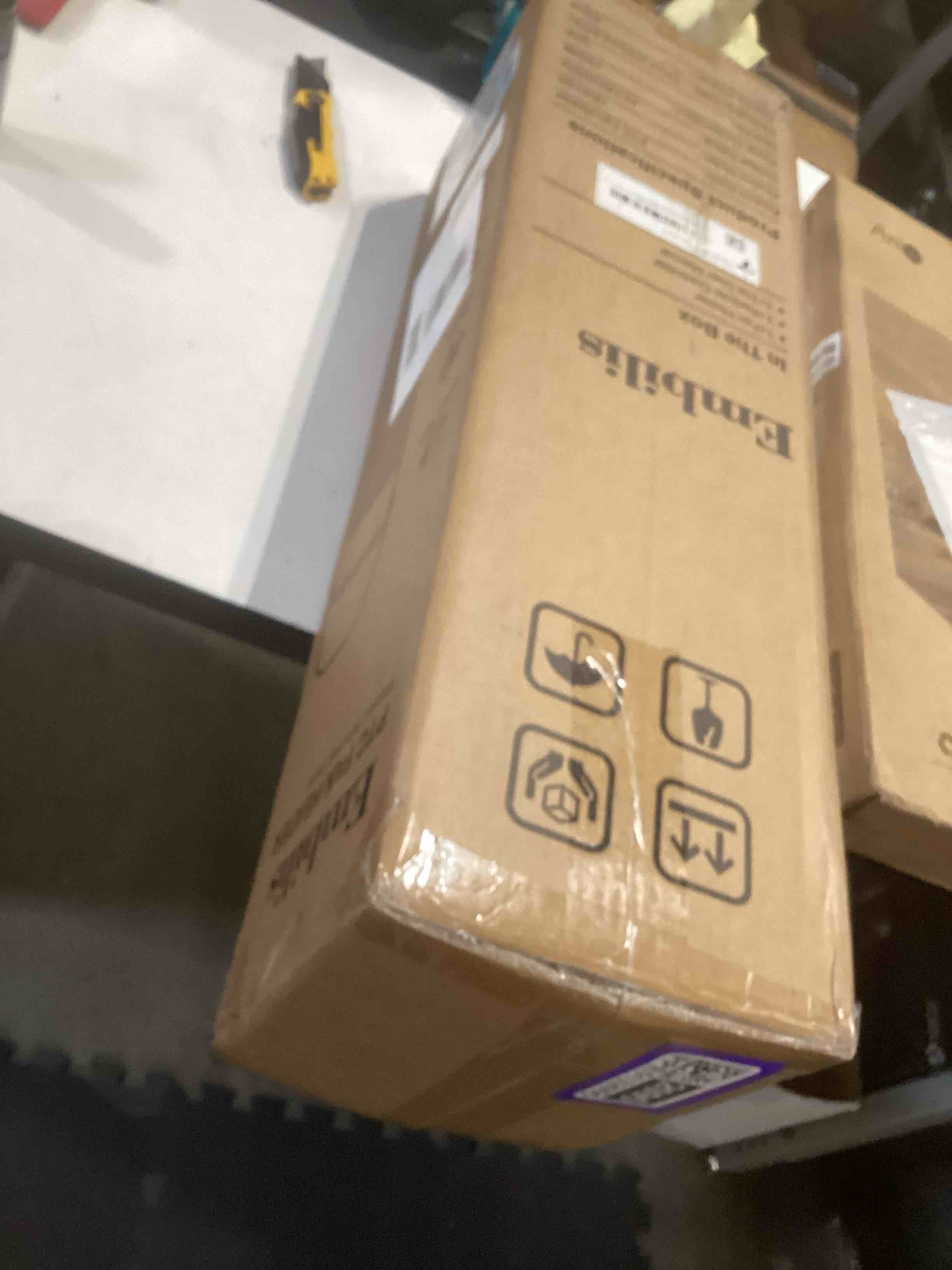 Condition photo showing Good Condition for space heater for indoor use, 1500w ptc ceramic electric heater with thermostat, 45° oscillation, 12h timer, remote control, tip-over & overheat protection for office, bedroom, home