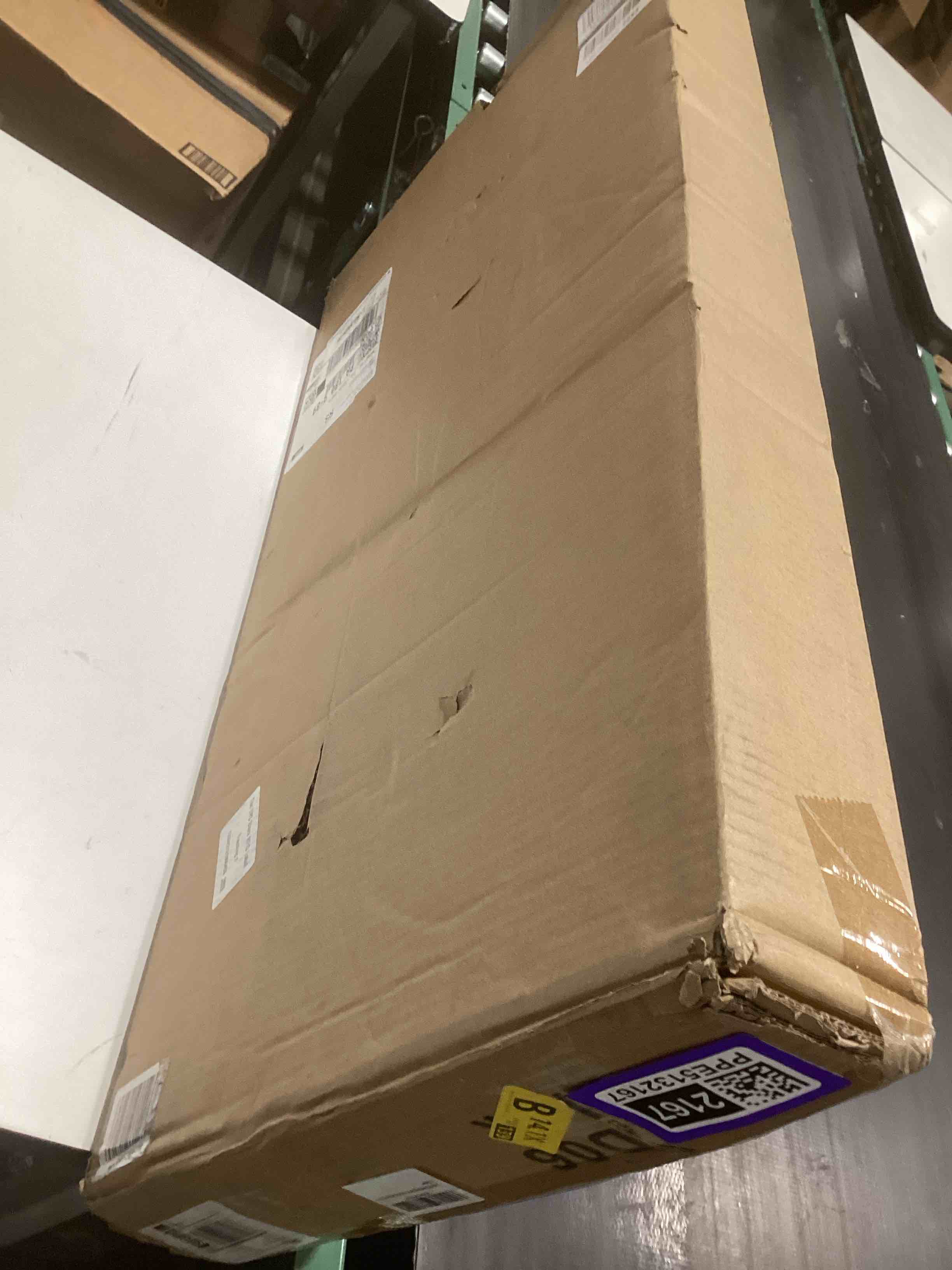 Condition photo showing Good Condition for small standing desk adjustable height, mobile stand up desk with wheels, 32 inch portable rolling desk small computer desk, portable laptop desk standing table black