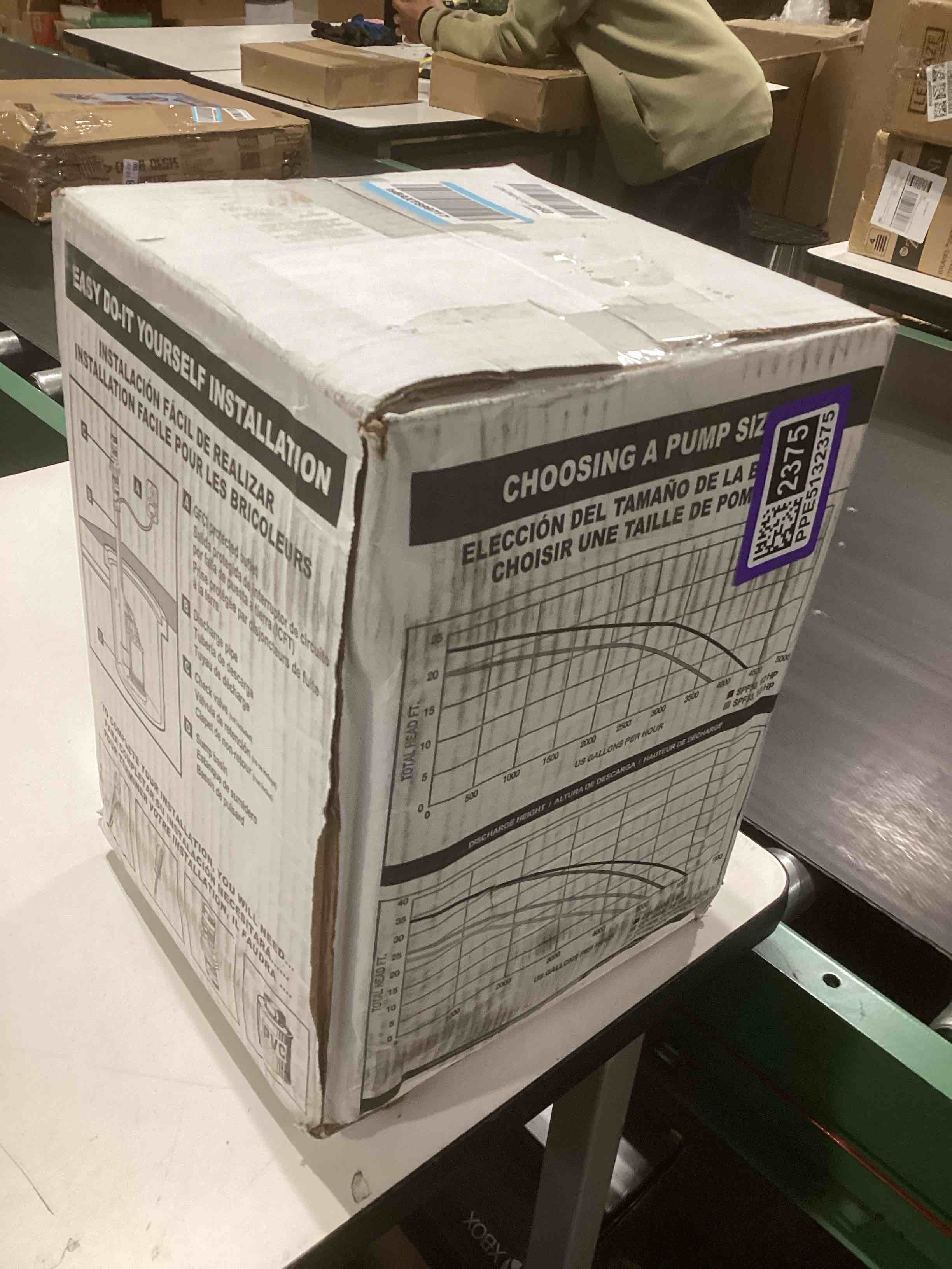 Condition photo showing As Is for wayne cdu800-1/2 hp submersible cast iron and stainless steel sump pump with integrated vertical float switch - 5,100 gallons per hour - heavy duty basement sump pump 1/2 hp coated steel sump pump
