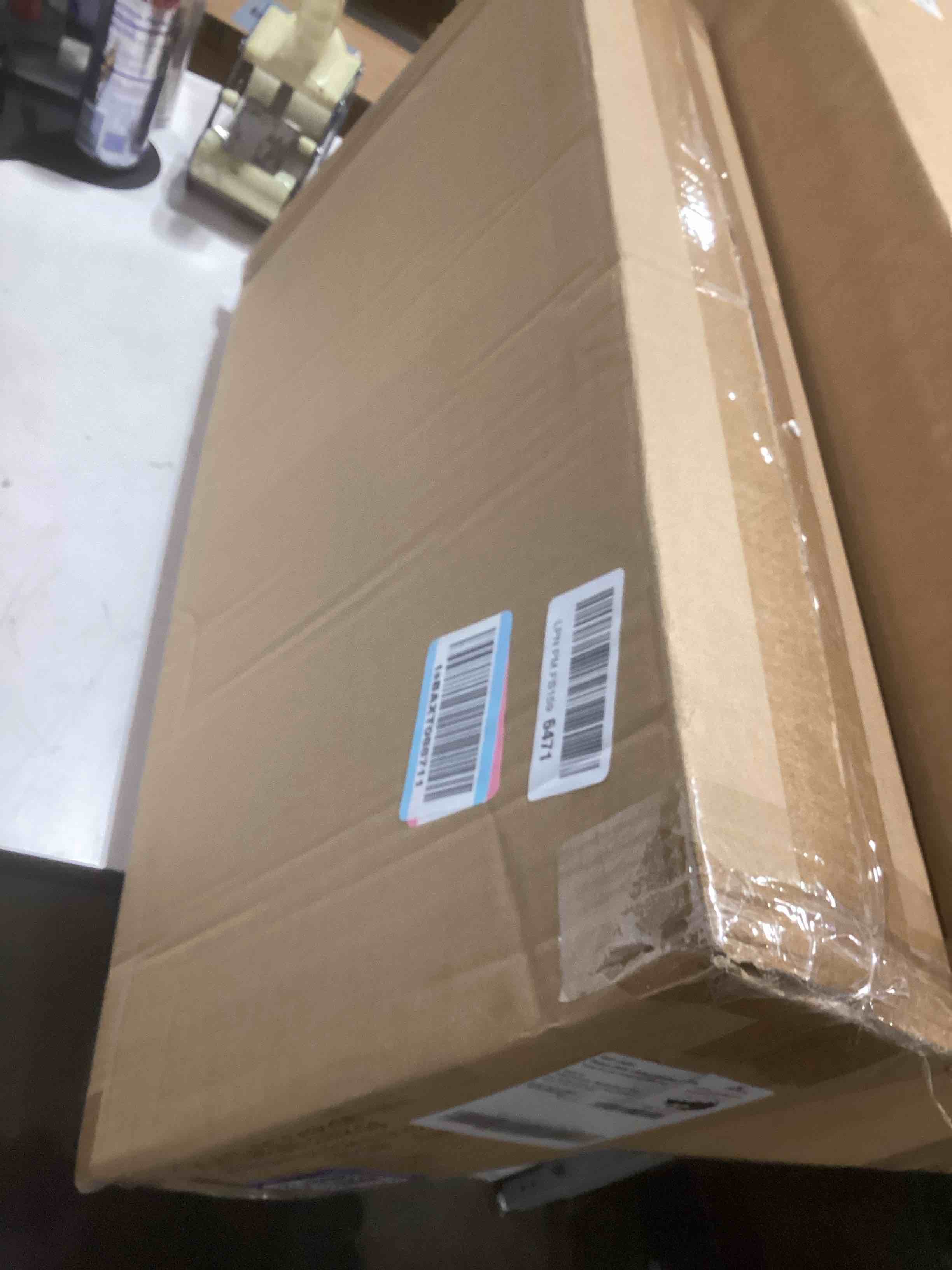 Condition photo showing Good Condition for amazon basics window fans for home bedroom, twin heads, cooling airflow, exhaust, expandable side panel manual control, 3 speeds, 63w, 9 inch, white