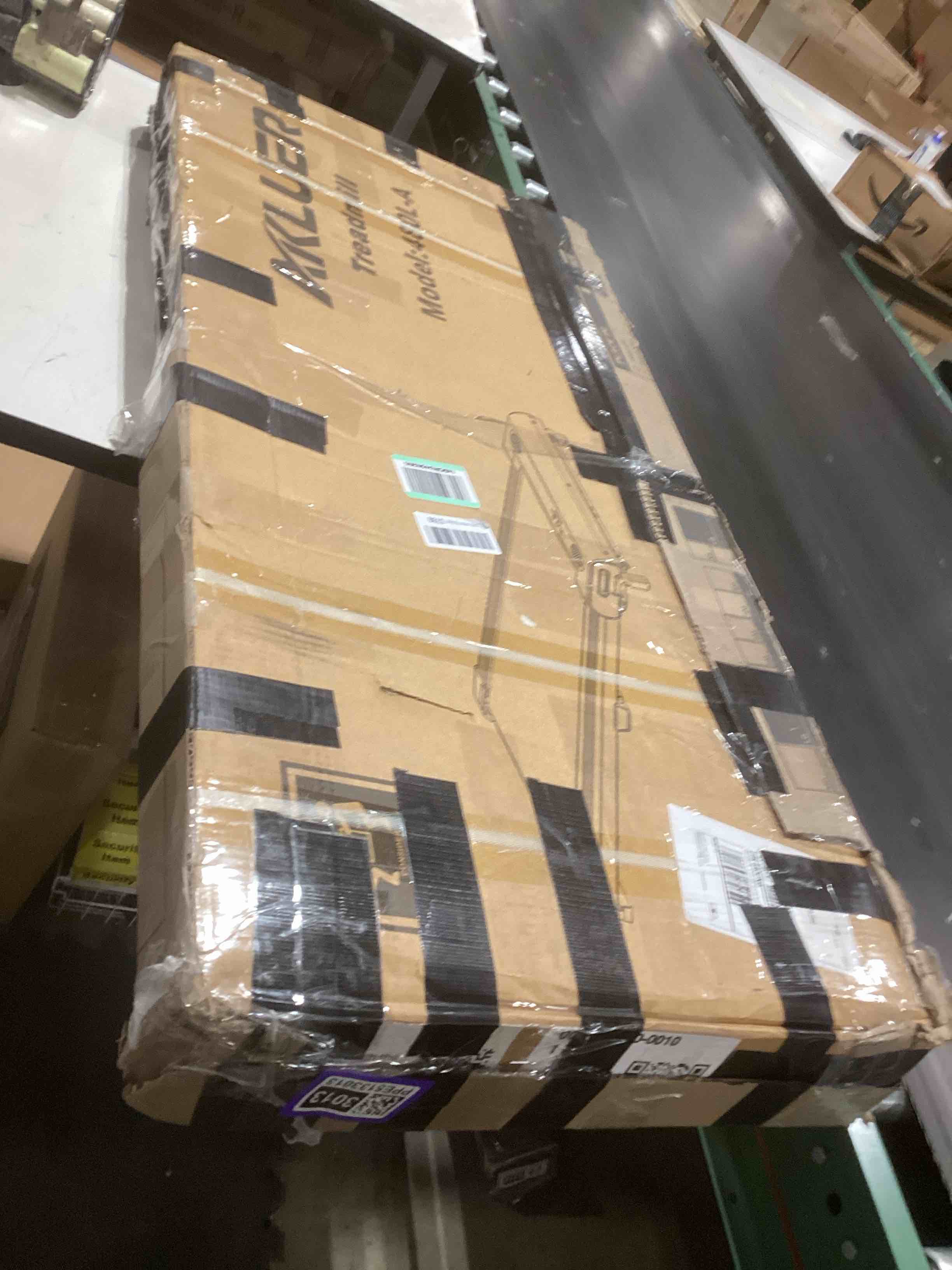 Condition photo showing As Is for walking pad with incline, akluer incline treadmills for home, 2.5 hp under desk treadmill small with remote control, walking pad small treadmill with led display black
