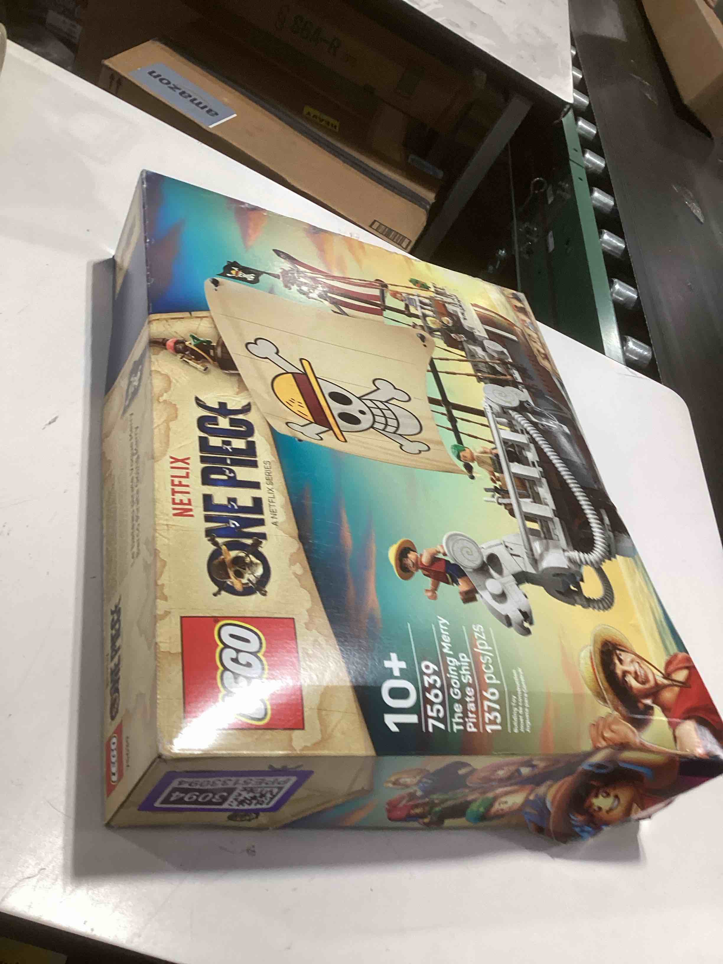 Condition photo showing As Is for lego one piece the going merry pirate ship building blocks - pretend play adventure toy for boys & girls, 10+ - straw hat crew toy figures & playset for anime fans - gift idea for birthdays - 75639