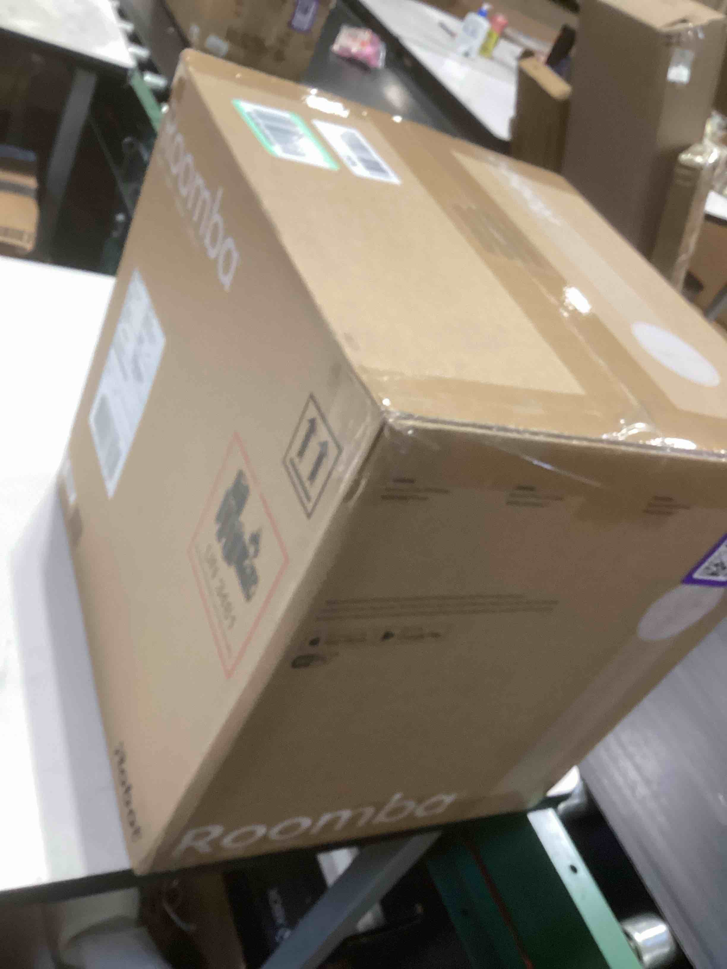 Condition photo showing As Is for irobot roomba plus 504 vac robot vacuum with autoempty dock - superior power-lifting suction, anti-tangle dual rubber brushes, perfect for pet hair, self-empties for 75 days, avoids obstacles, lidar