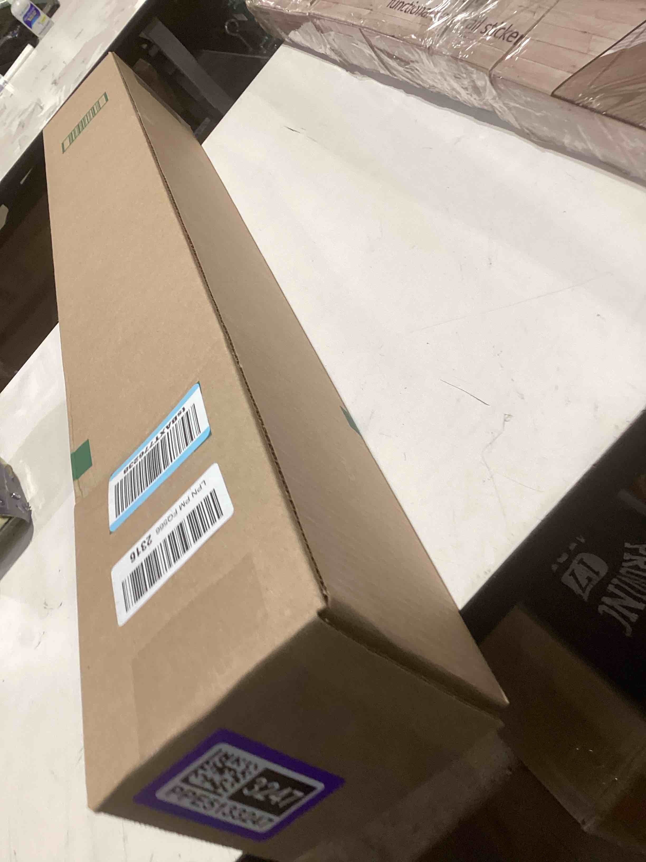 Condition photo showing Good Condition for cordless cellular pleated window shades - 27 inch width, 64 inch length - dove grey - light filtering top-down honeycomb pull down blinds for windows and skylights by achim home decor 27"w x 64"h dove grey