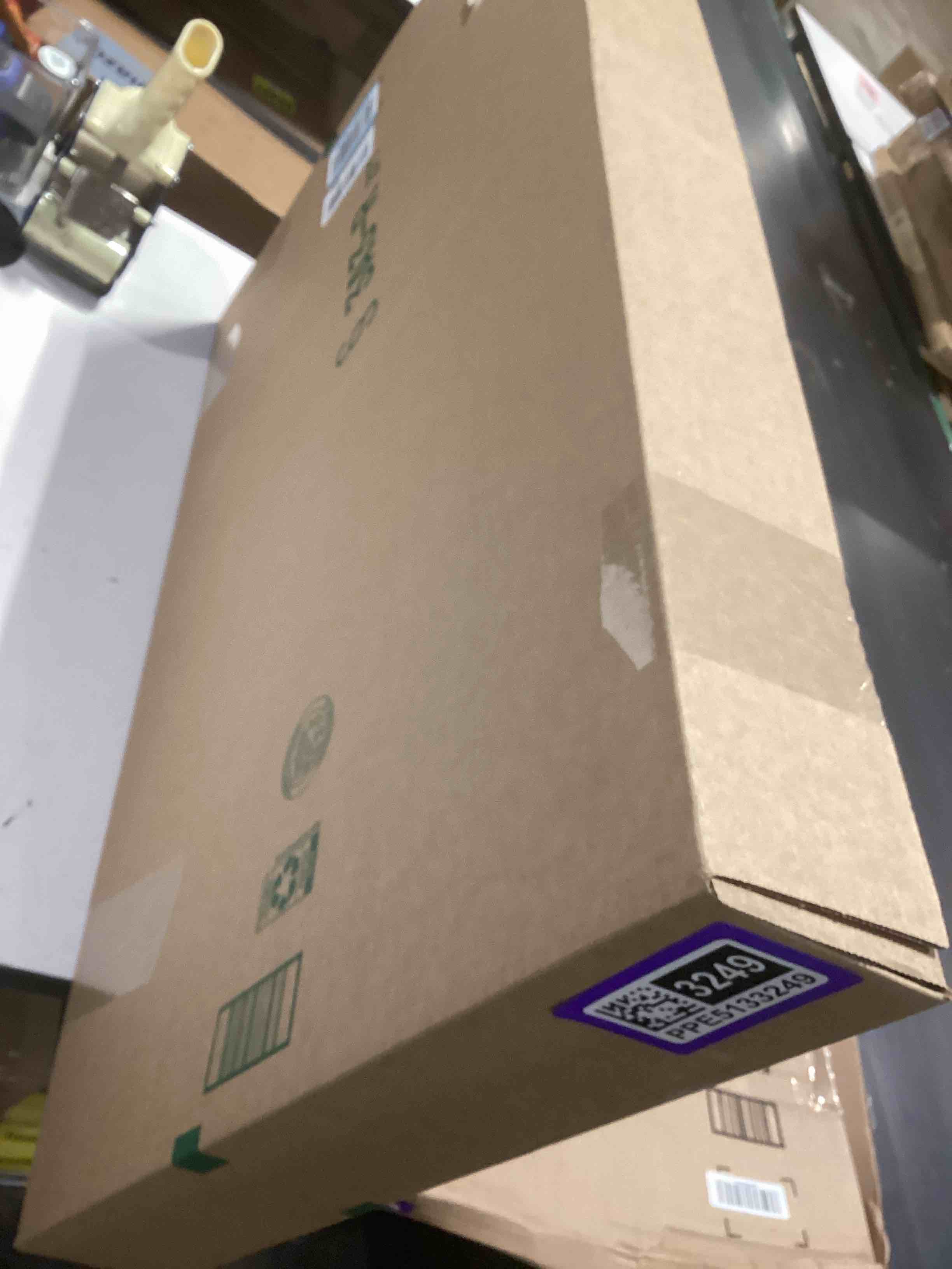 Condition photo showing As Is for insimsea framed canvas wall art vintage decor, wildflowers landscape pictures bathroom wall decor aesthetic, living room bedroom flower nature home decorations, 16x24inch wildflowers lakescape 24"l x 16"w