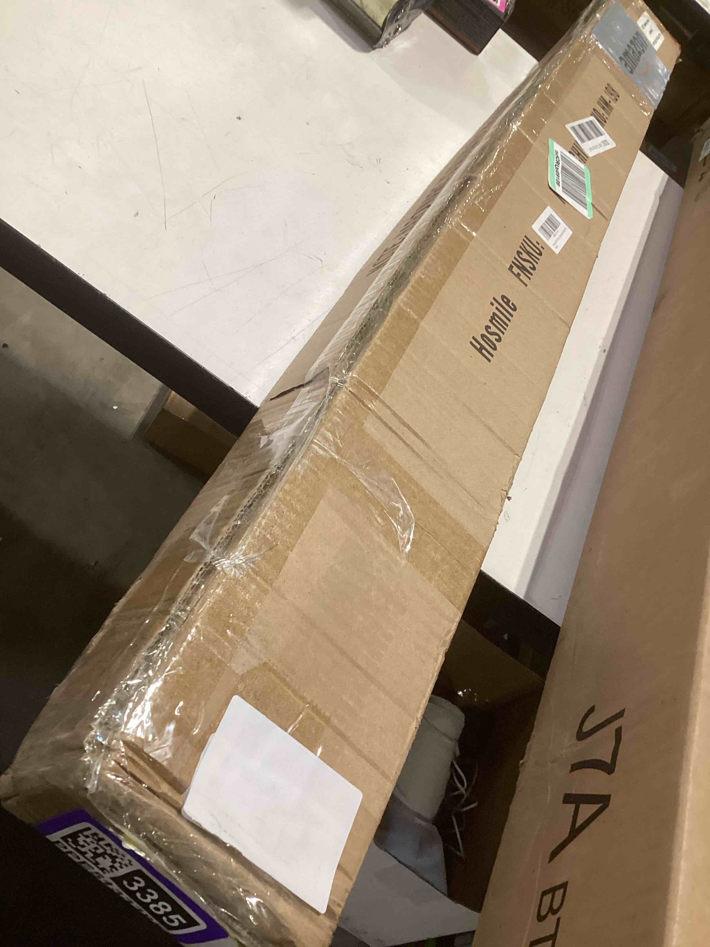Condition photo showing As Is for antique gold curtain rods 2 pack, single curtain rod for window 48-84 inch, room darkening wrap around window curtain rods, adjustable 1-inch telescoping drapery rod antique gold 48-84"