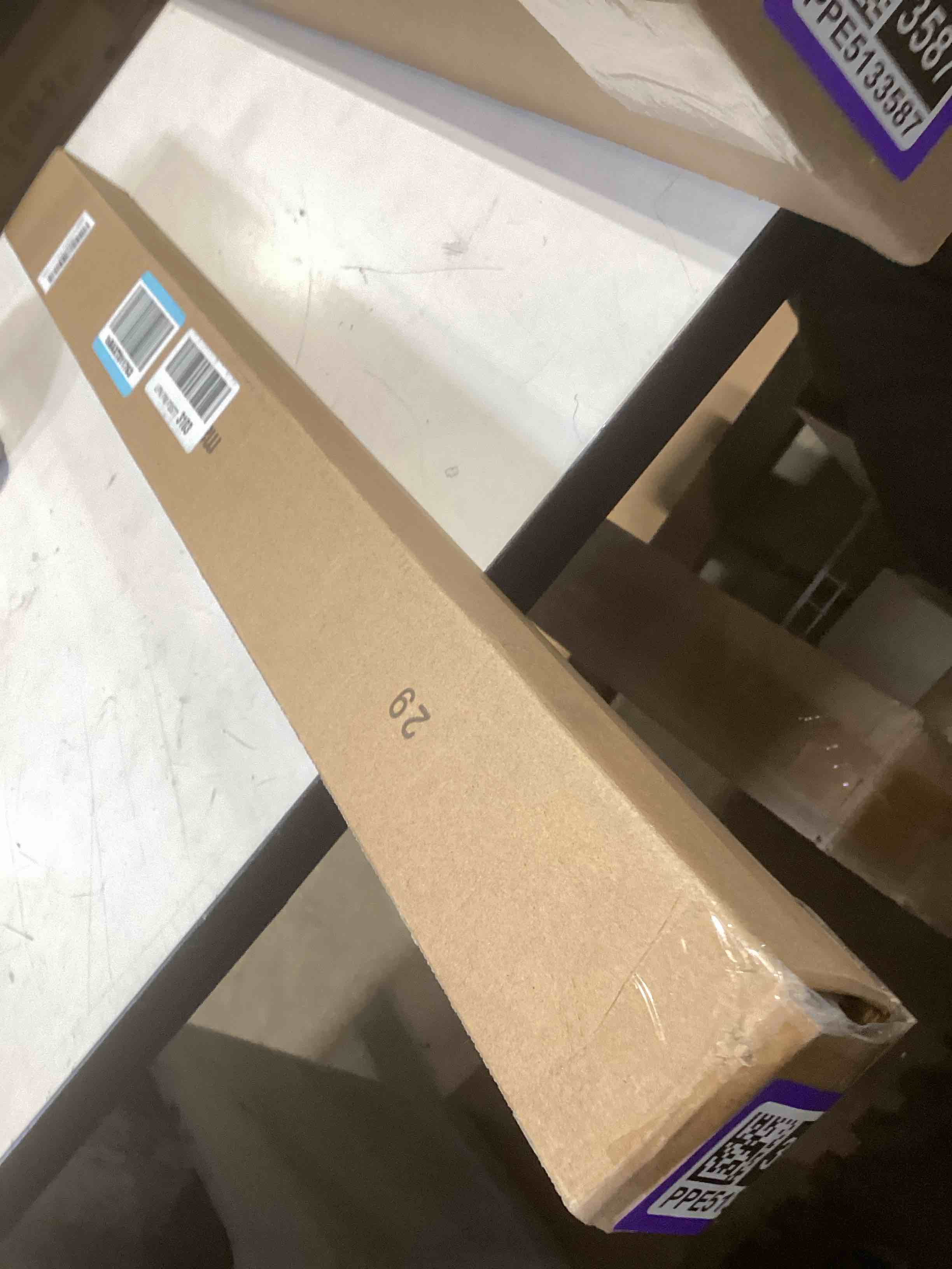 Condition photo showing Good Condition for chrisdowa cordless blackout roller shades for windows, thermal insulated uv protection pull down shades, total blackout window blinds for home, office, bedroom, door (29" w x 72" h, beige) 29"w x 72"h beige