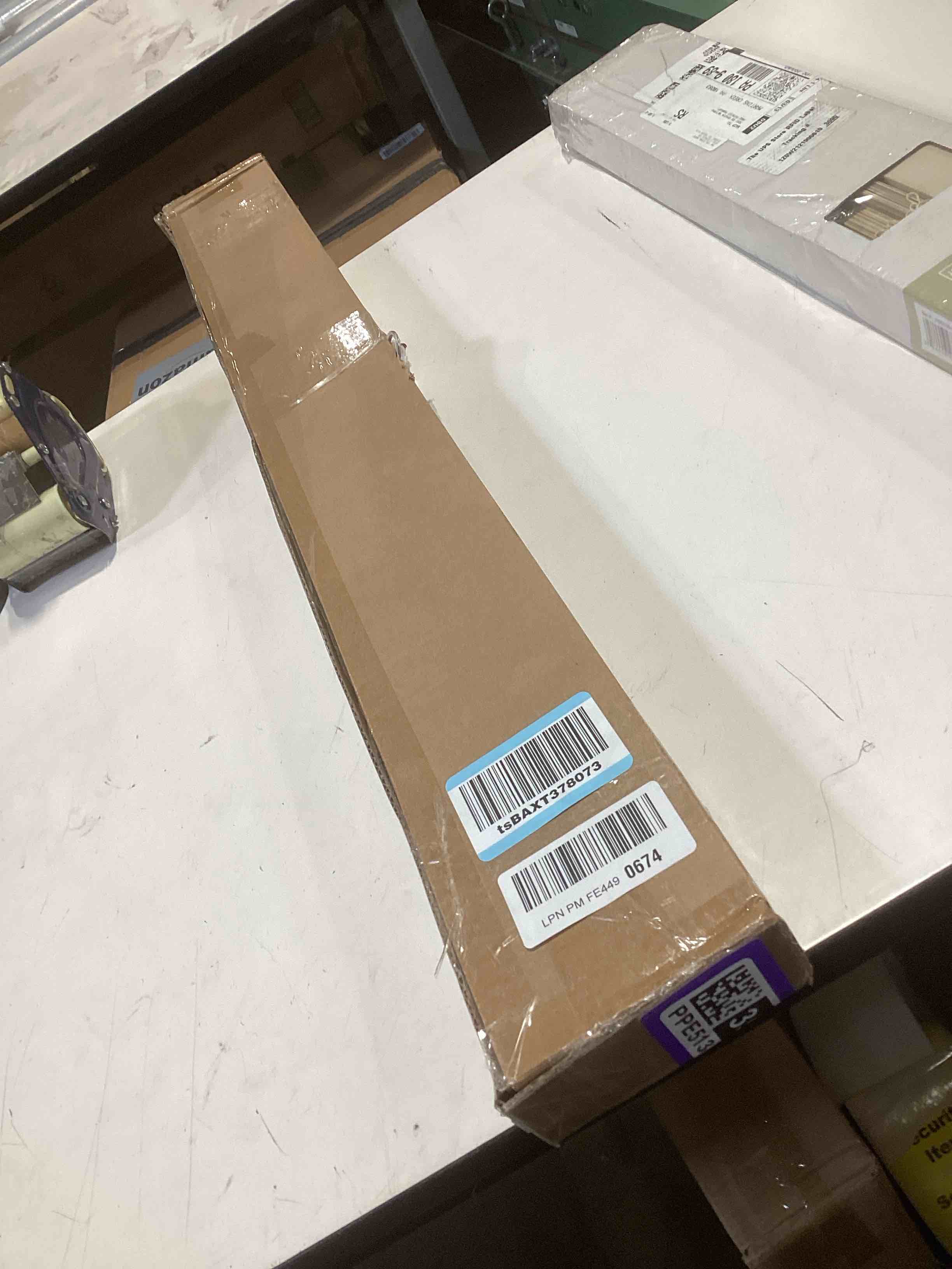 Condition photo showing Good Condition for lazblinds no tools no drill cordless cellular shades, blackout light blocking honeycomb shades for home, thermal insulation blinds for windows, 37" w x 64" h, white blackout-white 37" w x 64" h