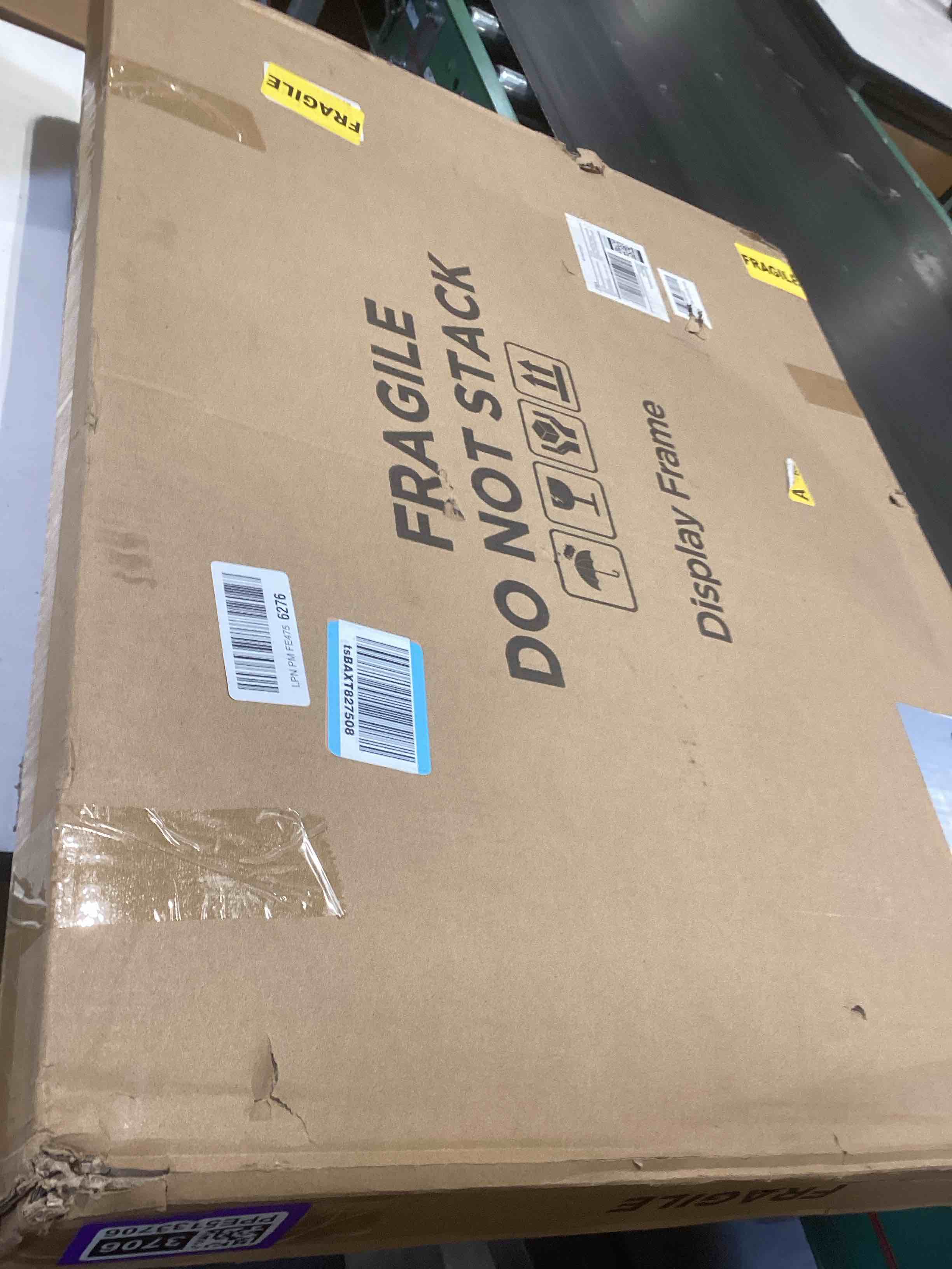 Condition photo showing As Is for jersey frame display case jersey display case jersey shadow box with uv protection acrylic and hanger for baseball basketball football soccer hockey sport shirt and uniform,black finish black-frame 1pc