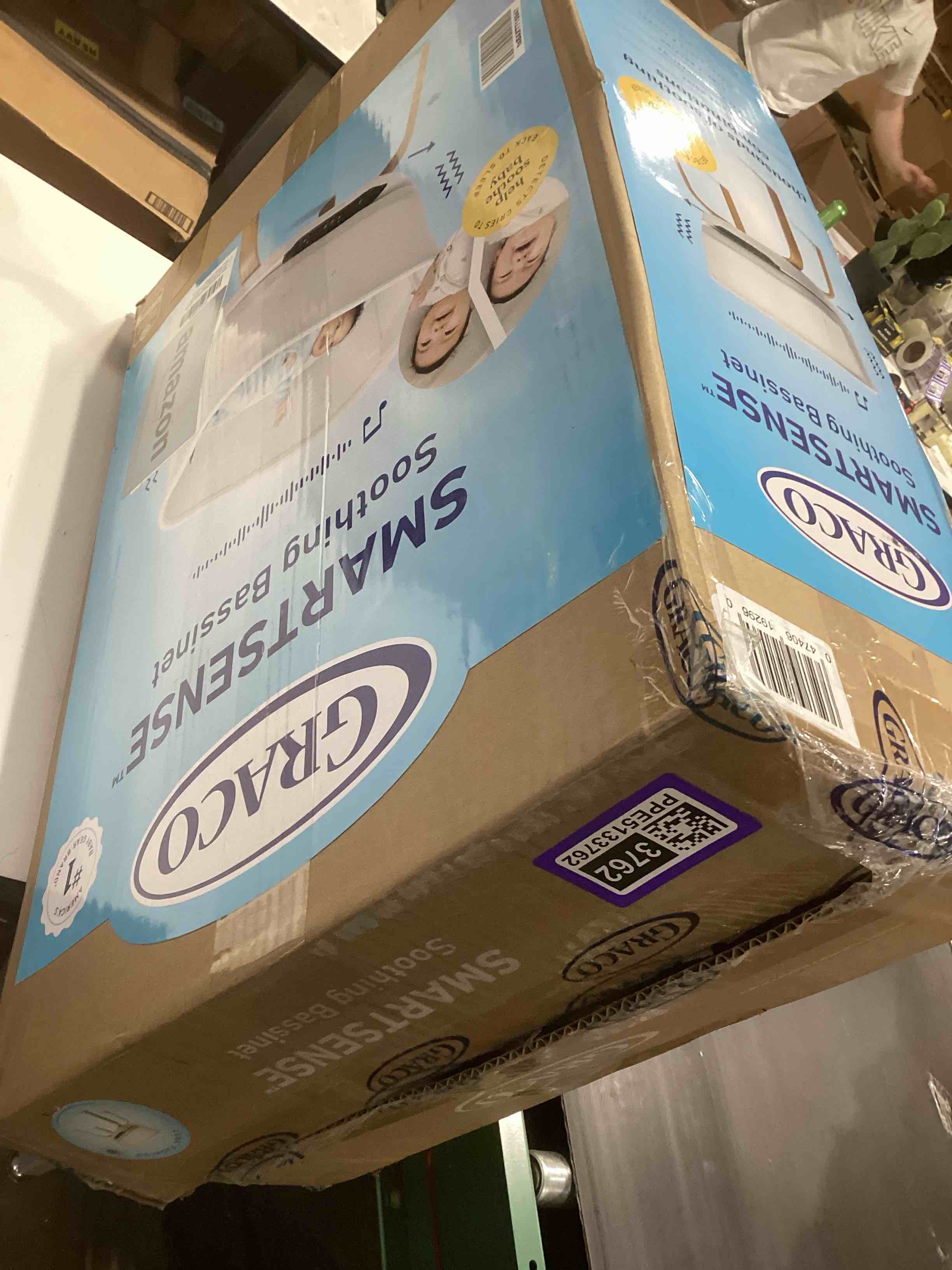 Condition photo showing Good Condition for graco smartsense soothing baby bassinet – smart newborn bassinet detects and automatically responds to baby's cries – for newborn babies to 6 months