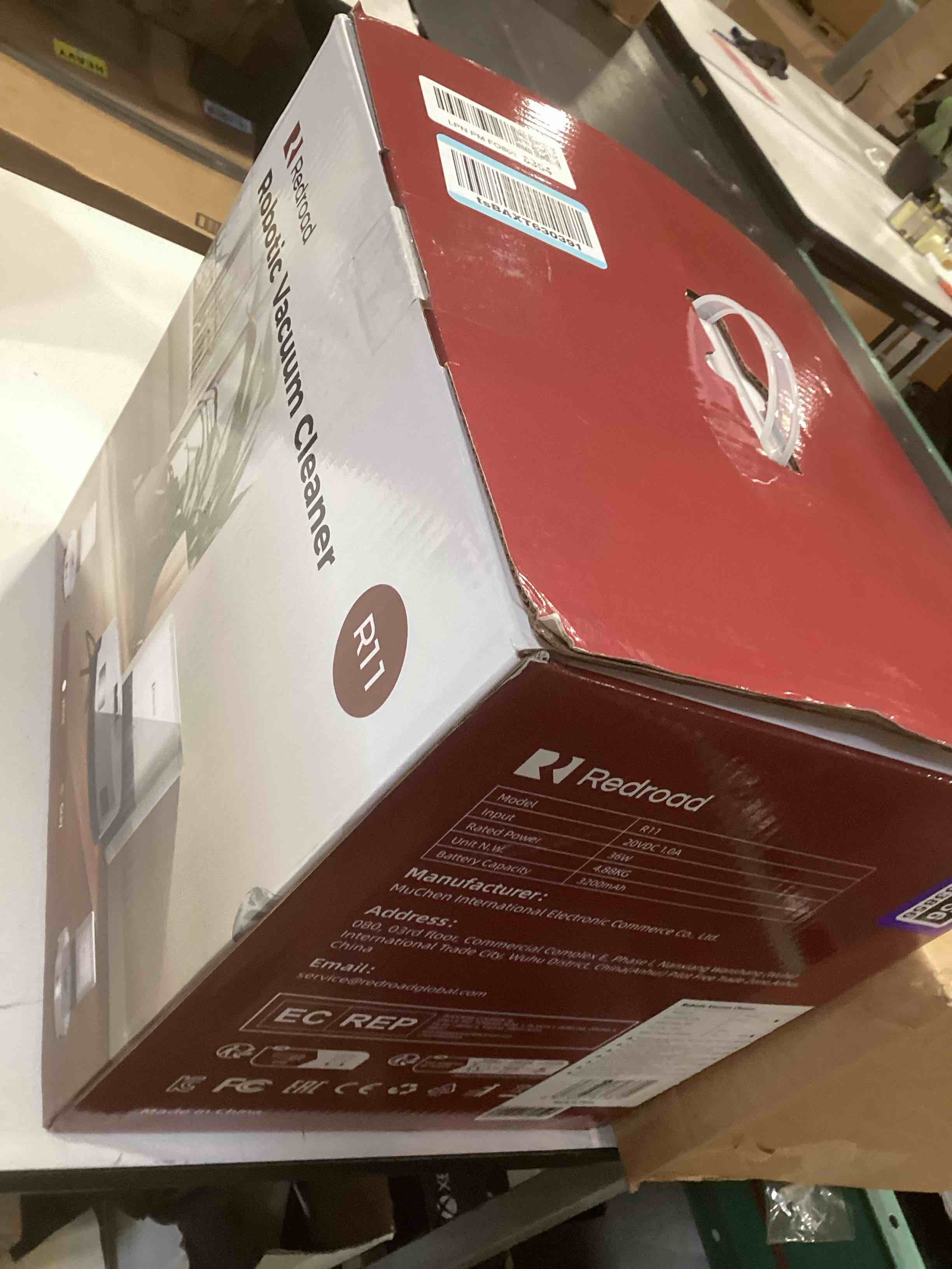 Condition photo showing As Is for redroad robot vacuum cleaner 20,000 pa robot vacuum and mop,90 day self emptying vacuum robot,lidar navigation,5g/2.4gwifi app aspirateur robot,self-charging robot vacuums for pet,floor,carpet white vacuum robot white