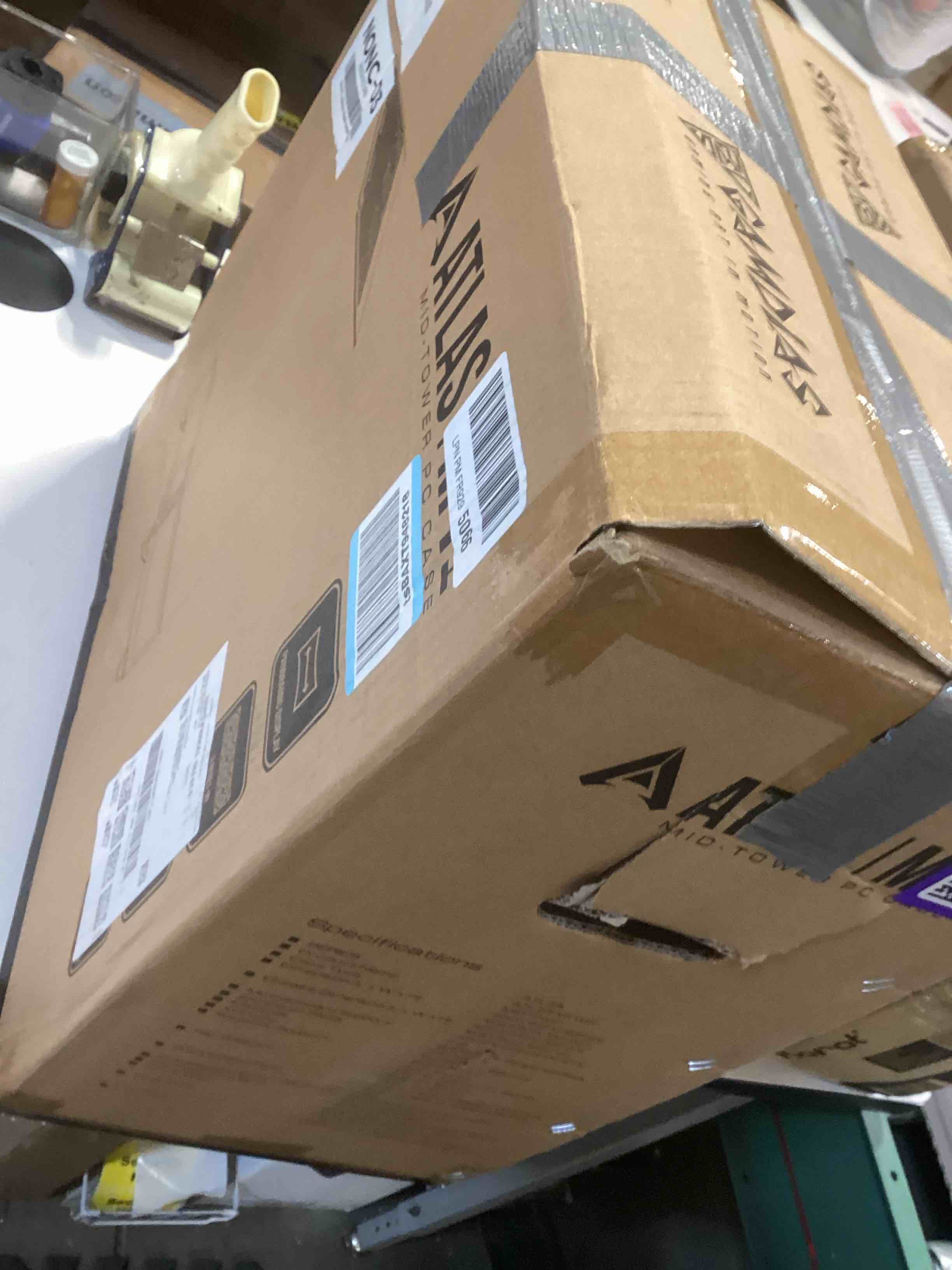 Condition photo showing Good Condition for gamdias white mid tower gaming computer case w/display& app, atx tempered glass pc case, built-in 3x120mm argb pwm fans, up to rtx gpu/vga 410mm & 360mm aio/radiator & 6x120mm fans & 160mm cpu cooler atlas m1 wh