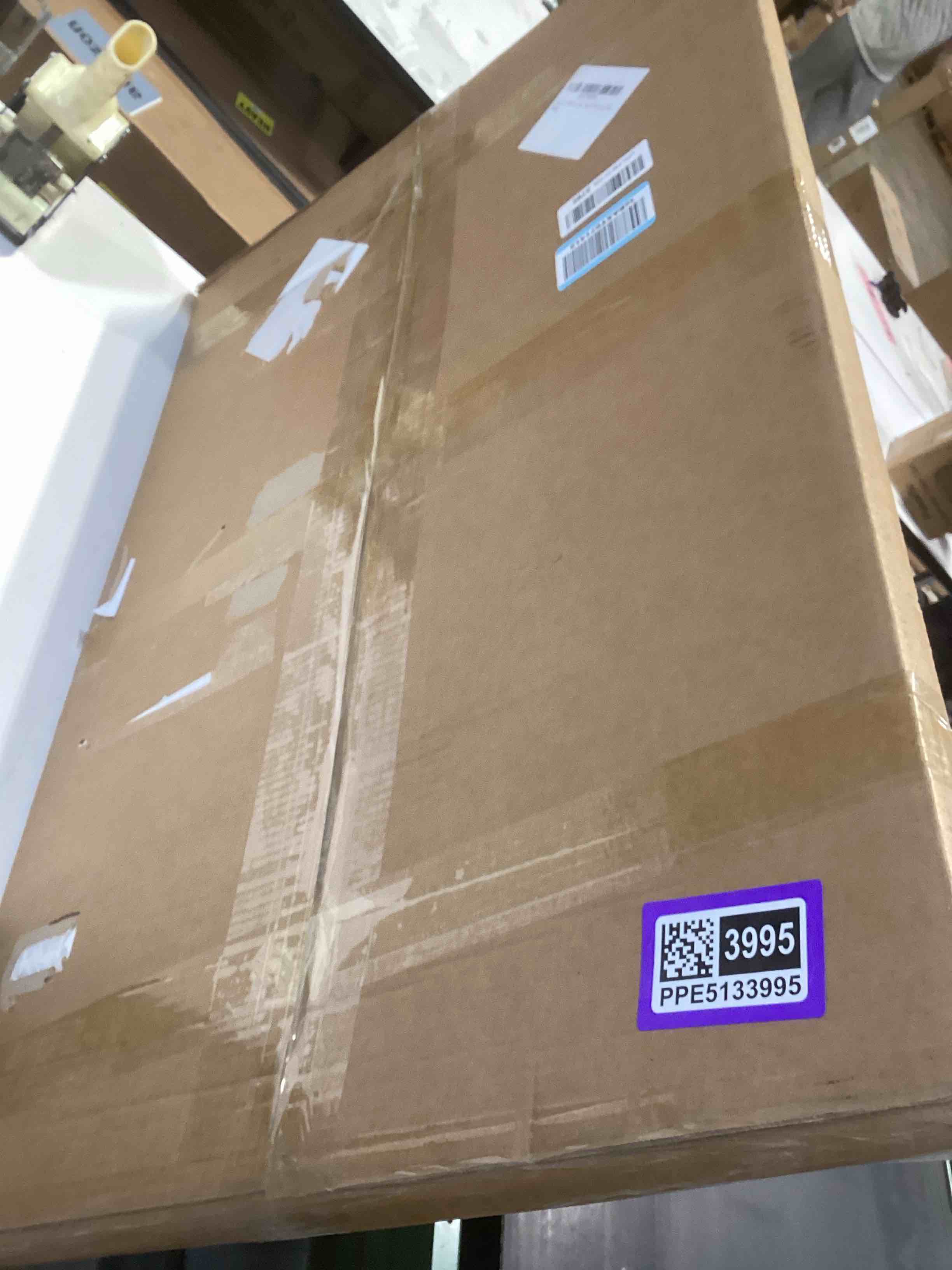 Condition photo showing Good Condition for 22.375x34 picture frame for wall display, 22.375x34 black picture frame with shatter resistant plexiglass, stable and sturdy 22.375 x 34 poster frame for wall display, gift collection, 1 pack