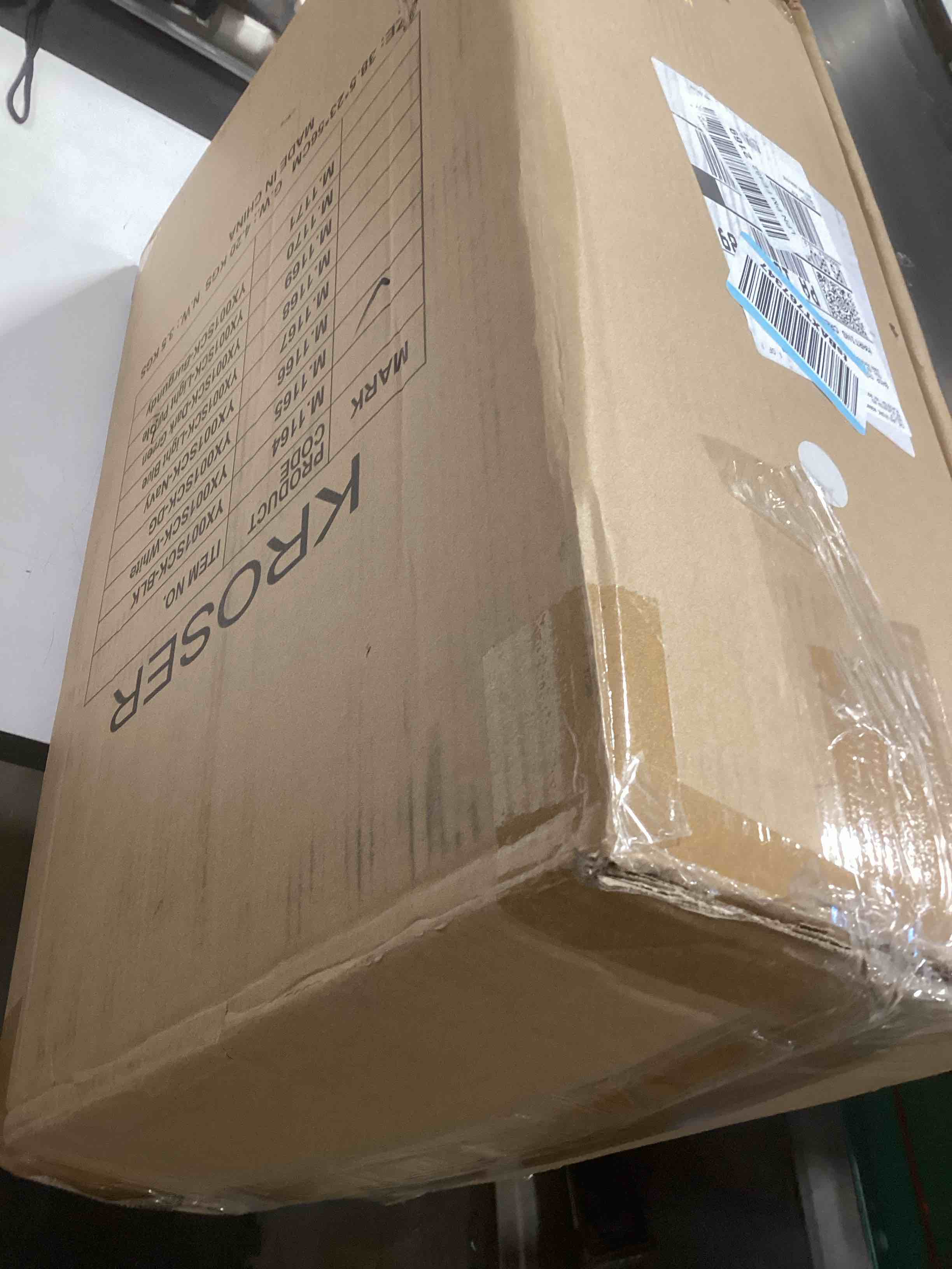 Condition photo showing Good Condition for kroser carry on luggage with spinner wheels & built-in tsa lock, expandable top opening hard shell suitcase large capacity durable rolling luggage with usb port, carry-on 20-inch, white