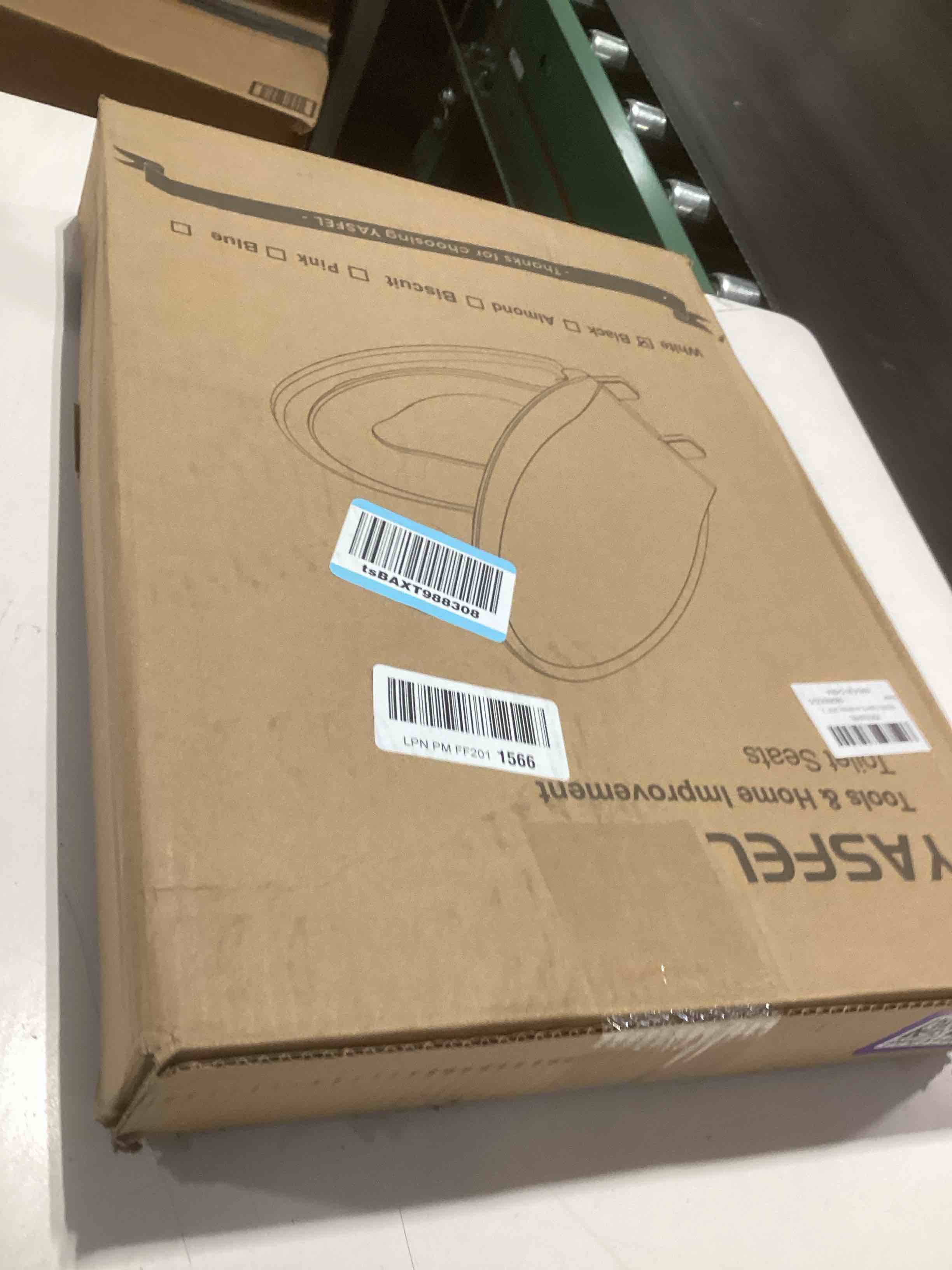 Condition photo showing Good Condition for yasfel toilet seat with toddler toilet seat built in, plastic, elongated slow close with magnets for potty training for kids & adults (white, 18.5”)