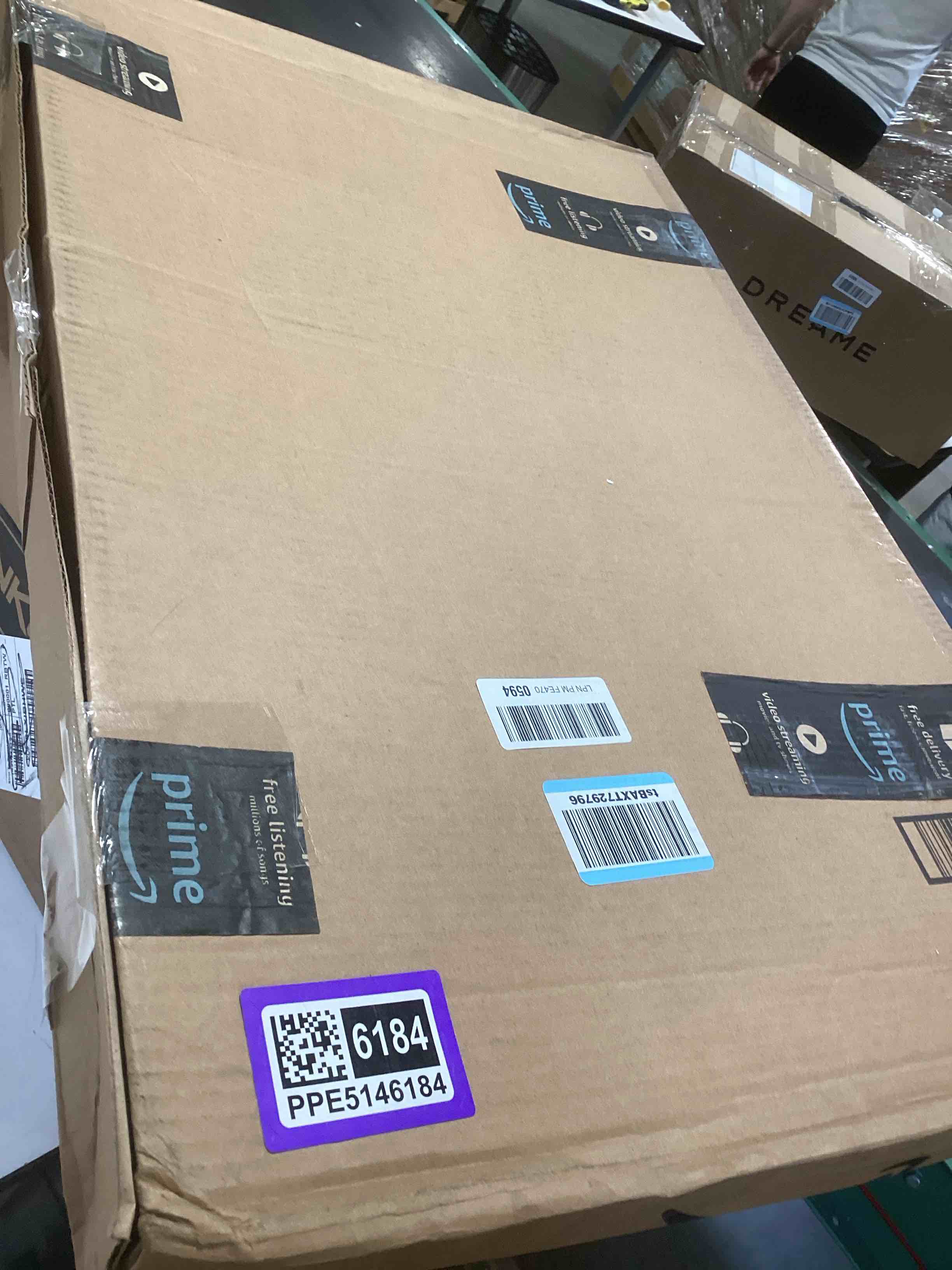 Condition photo showing Good Condition for clothes storage bins with metal frame foldable storage box clothes organizers storage containers for clothes sheets blankets books toys gifts and holiday decorations (100lx3 pack) 100l(23.6''x16.5"x15.7") light gray