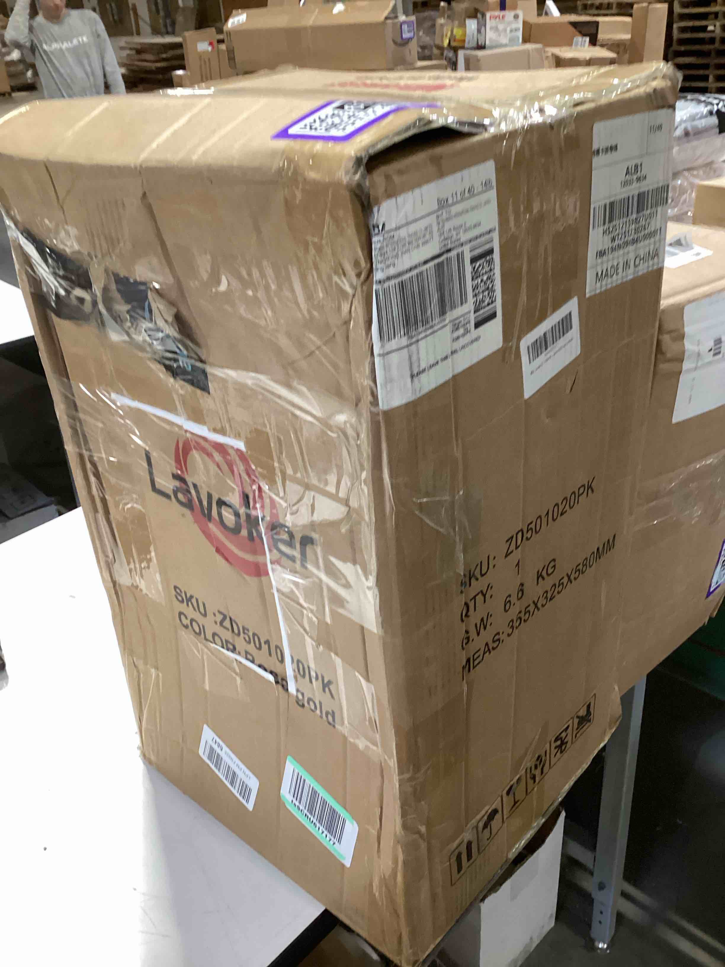 Condition photo showing As Is for 20" hardshell scooter suitcase for kid & adult foldable 2 in 1 ride on carry on travel trolley scooter luggage with wheels pink