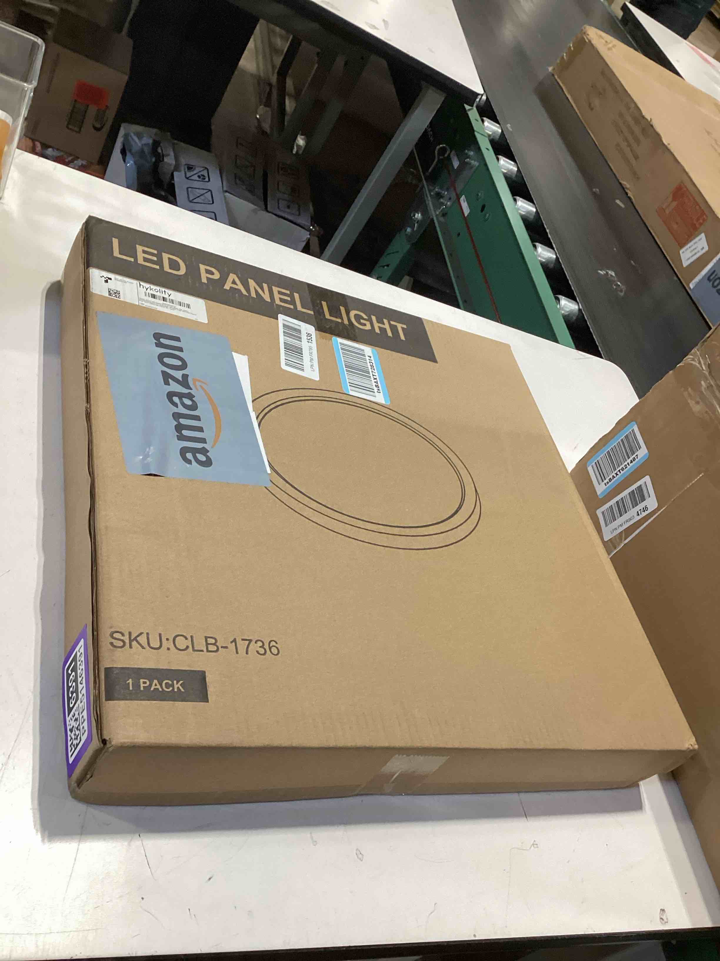 Condition photo showing Good Condition for hykolity 18 inch led round flat panel light, black, 32w, 3200lm, 3000k/4000k/5000k cct selectable, 120°beam angle, dimmable edge-lit flush mount ceiling light fixture - etl listed 18 inch black