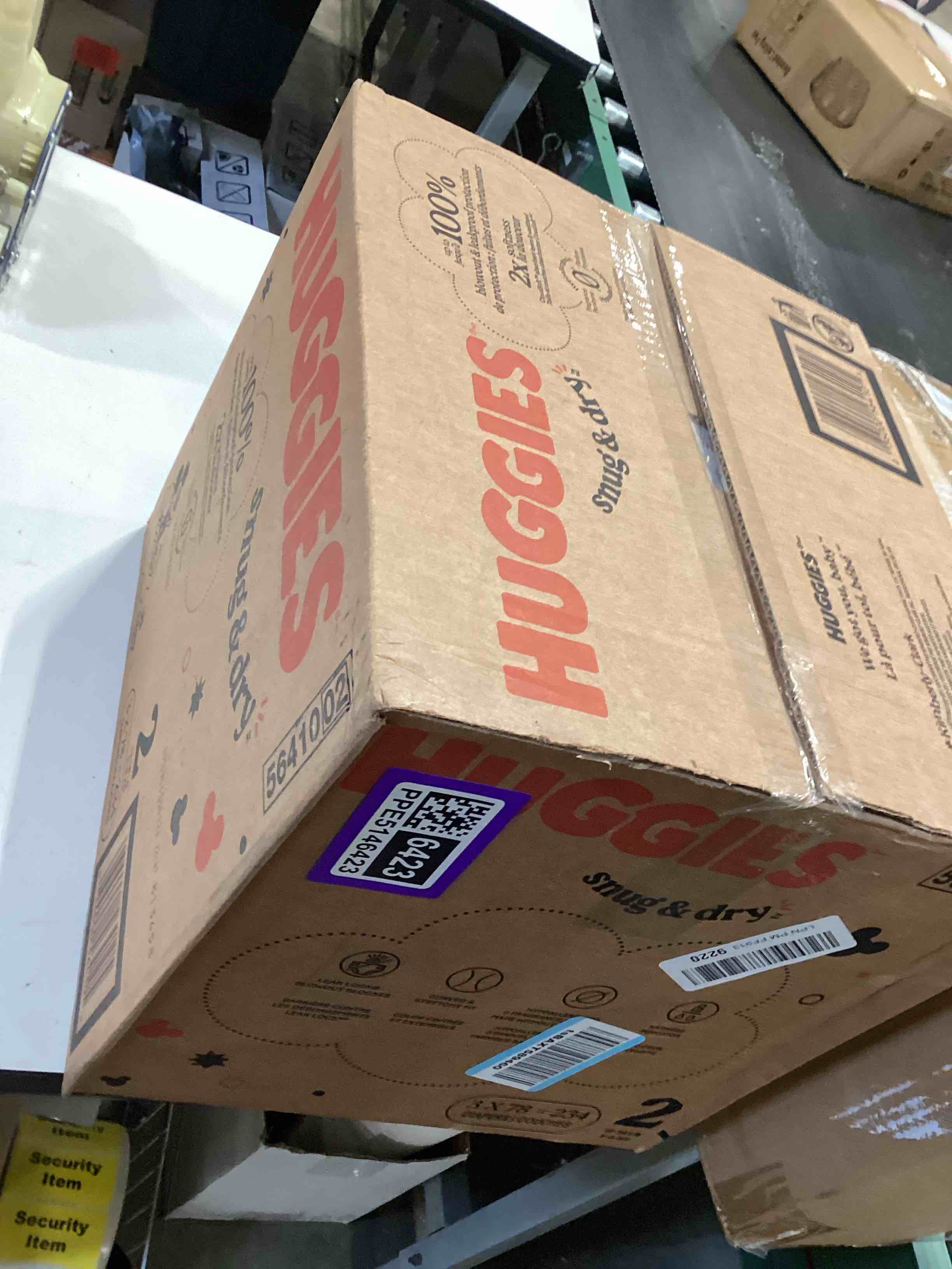 Condition photo showing Good Condition for huggies size 2 diapers, snug & dry baby diapers, size 2 (12-18 lbs), 234 count (3 packs of 78), packaging may vary size 2 234