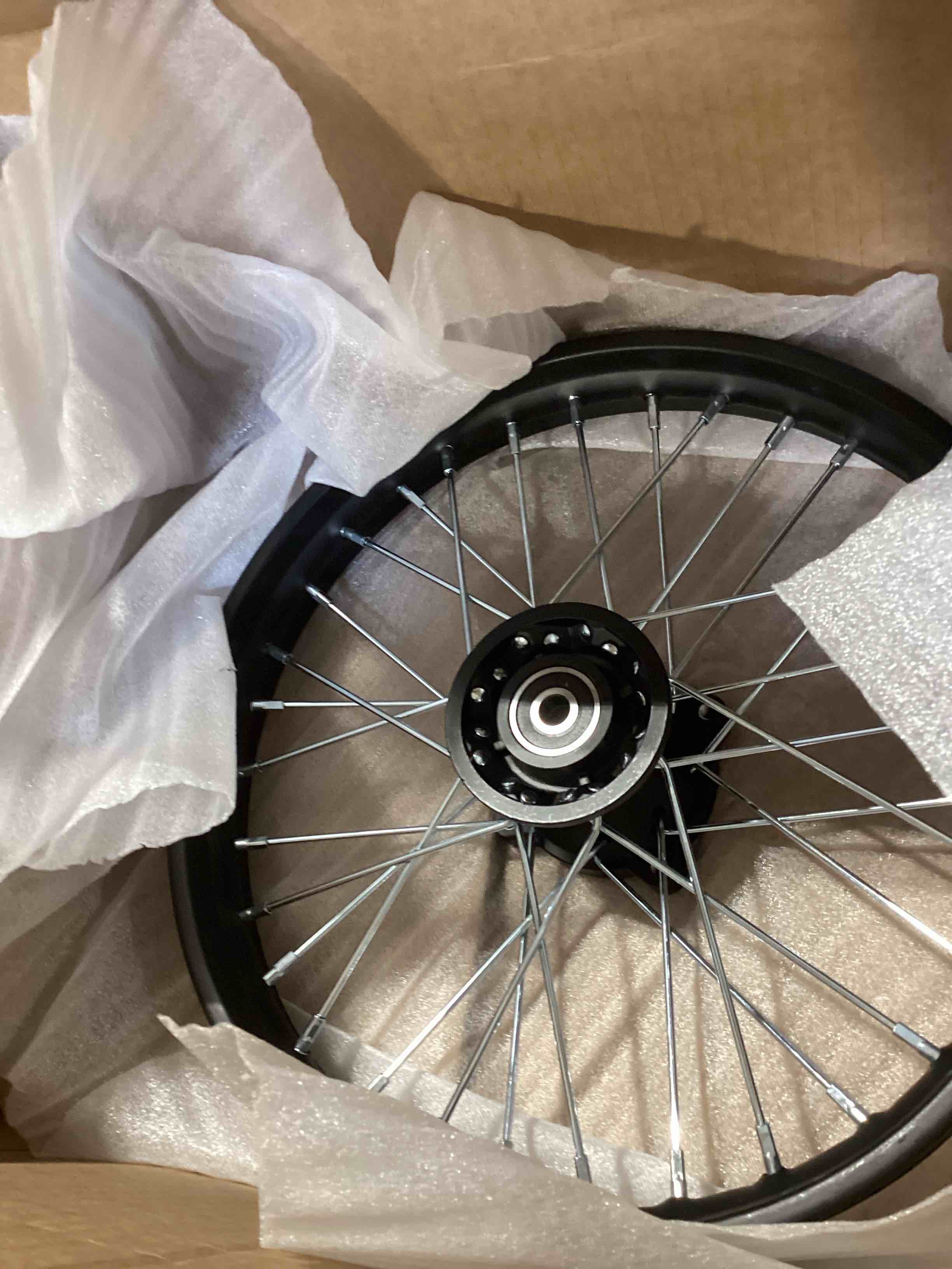 Condition photo showing Good Condition for trkimal front wheel rim hub for motocross off road dirt pit bike (60/100-14 (12mm bearing))