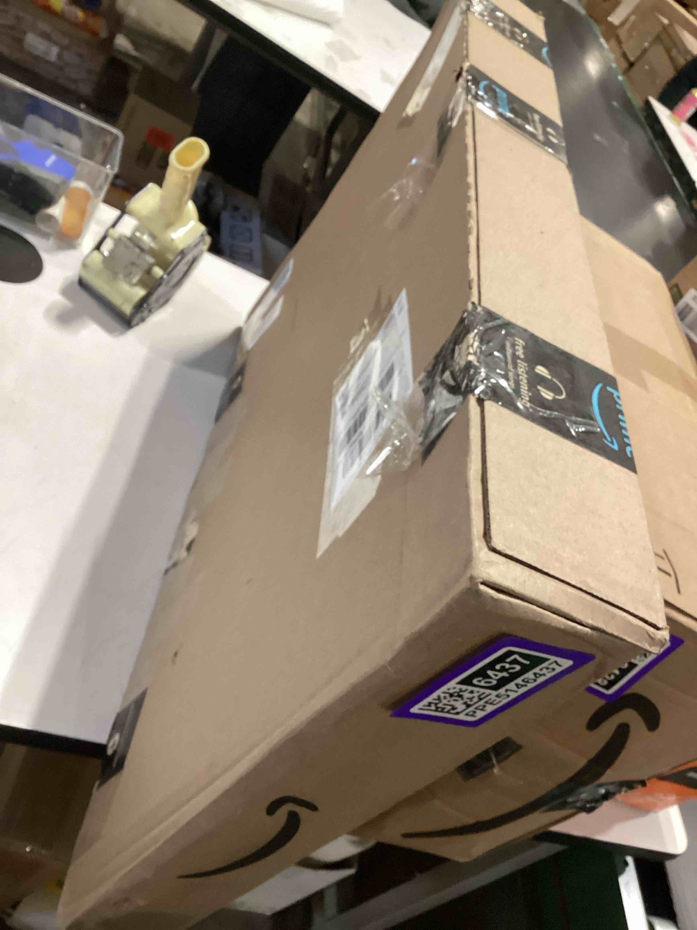 Condition photo showing As Is for chefman electric warming tray with adjustable temperature control, perfect for buffets, restaurants, parties, events, and home dinners, large 21” x 16” glass-top surface keeps food hot – black stainless black large - 21" x 16"