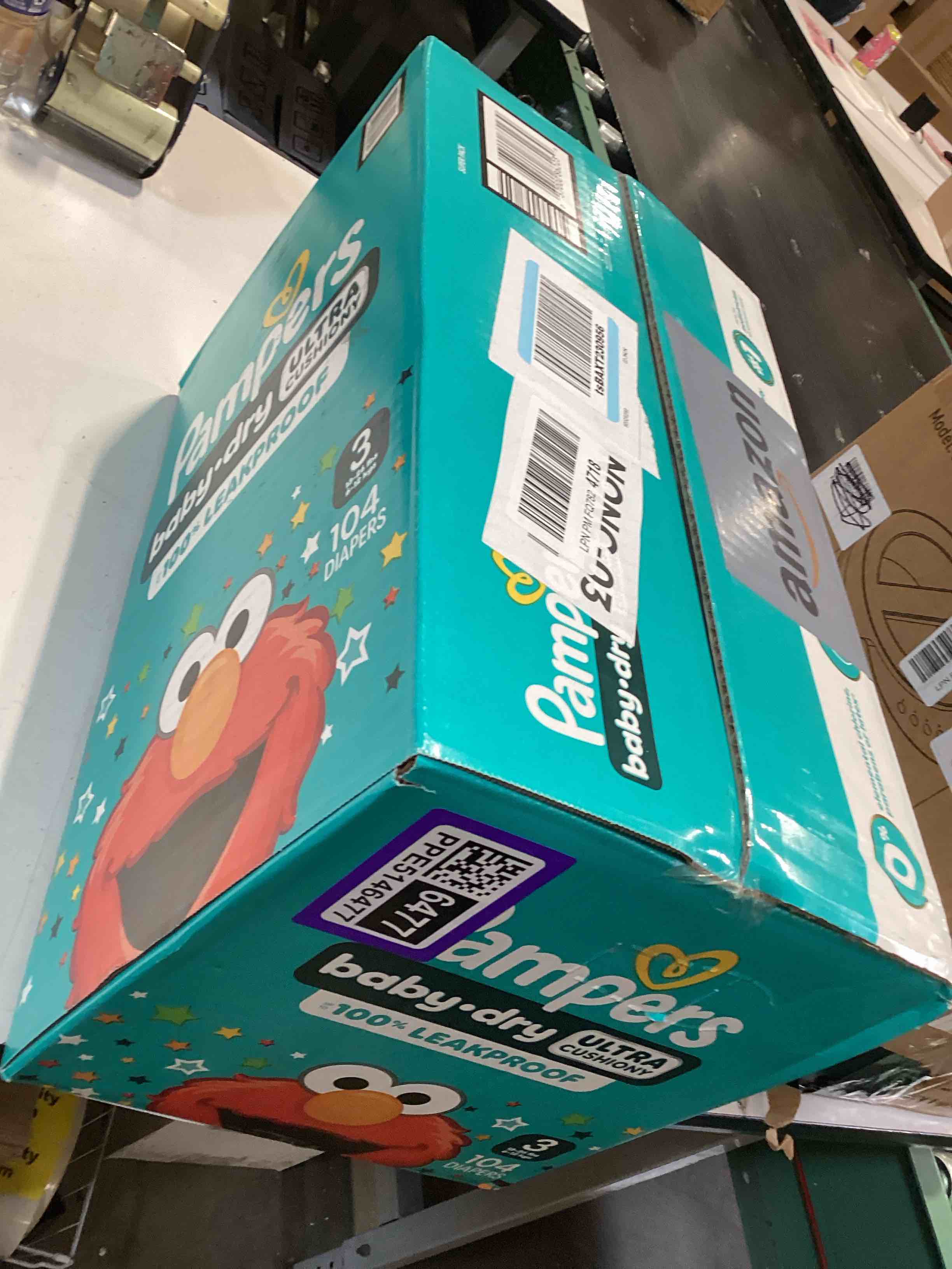 Condition photo showing Good Condition for pampers diapers - baby dry - size 3, 104 count, absorbent disposable infant diaper (packaging may vary) size 3 104