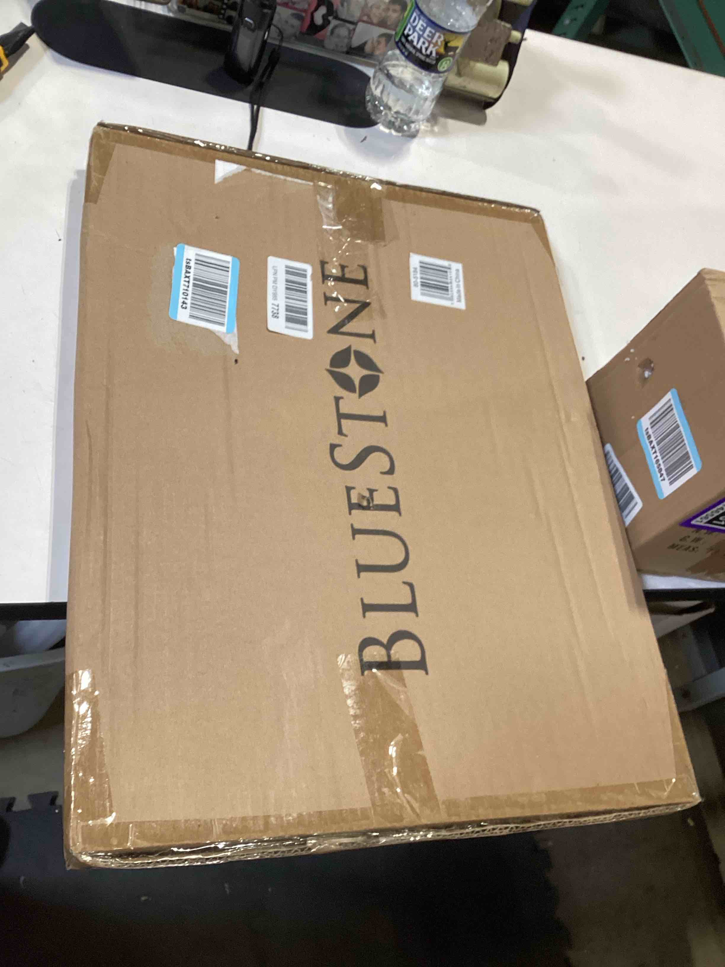 Condition photo showing Good Condition for bluestone walker tray- upright with holders-universal table fits most standard folding walkers-home mobility medical equipment accessories, 1 count (pack of 1) gray